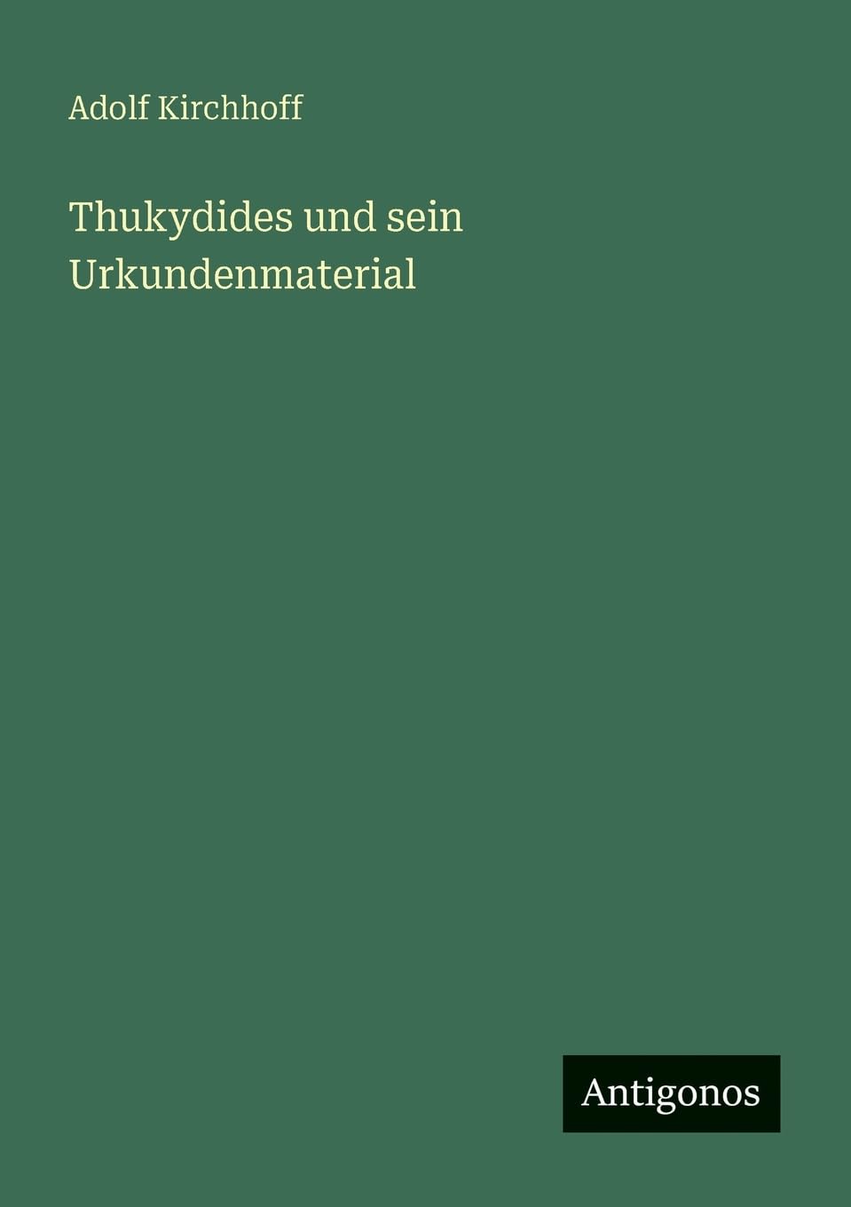 Product Image: Thukydides und sein Urkundenmaterial