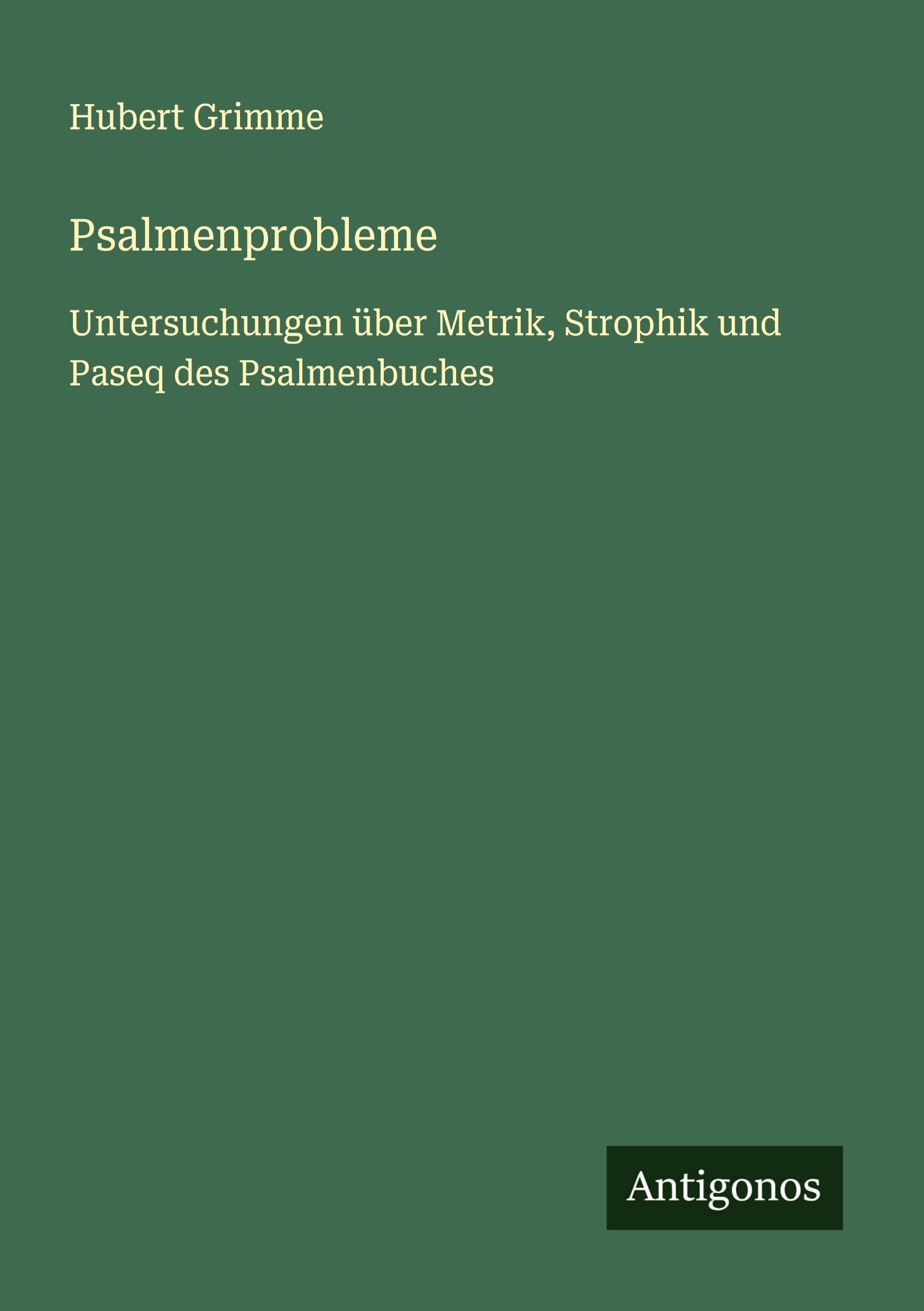 Product Image: Psalmenprobleme