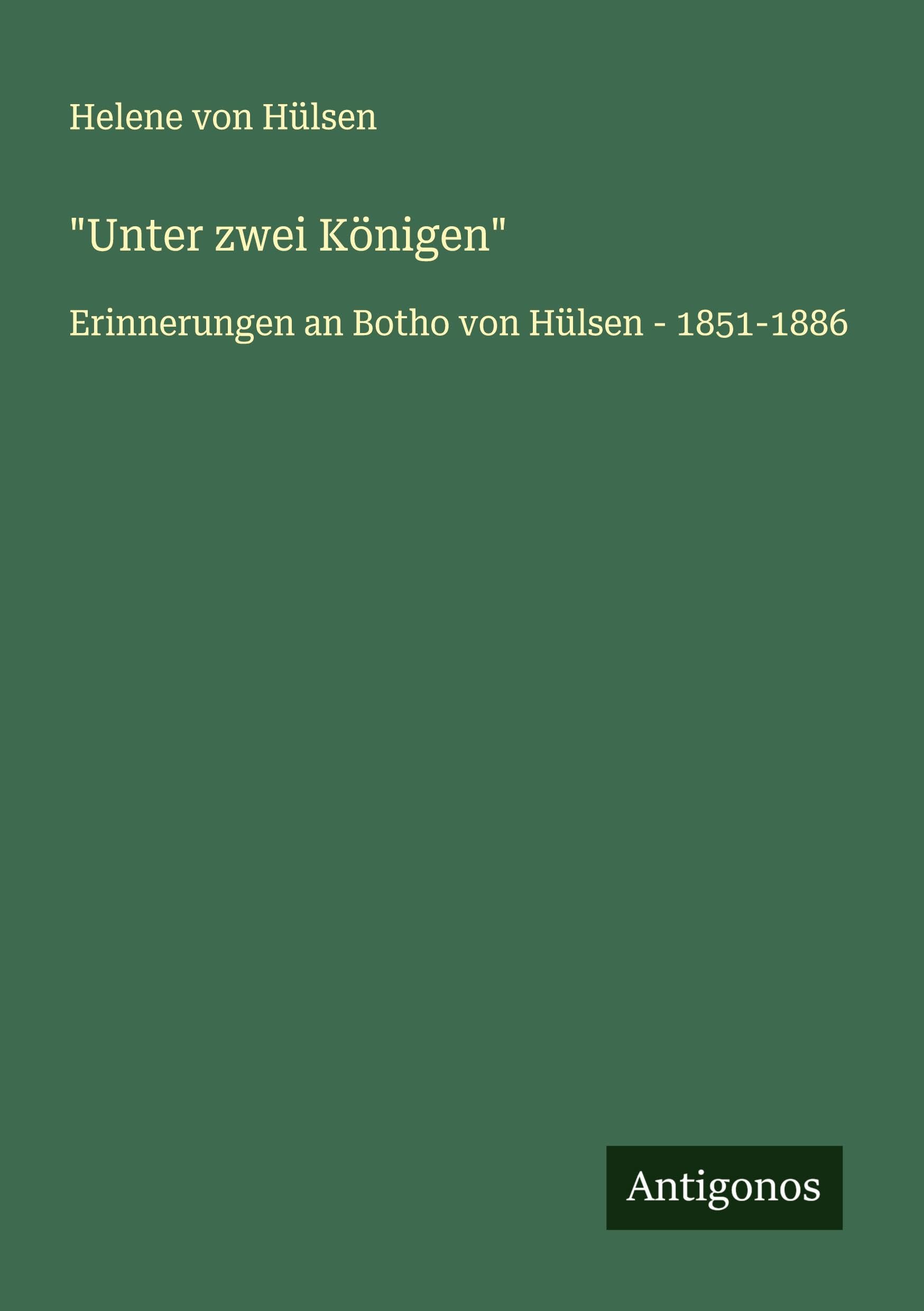 Product Image: "Unter zwei Königen"