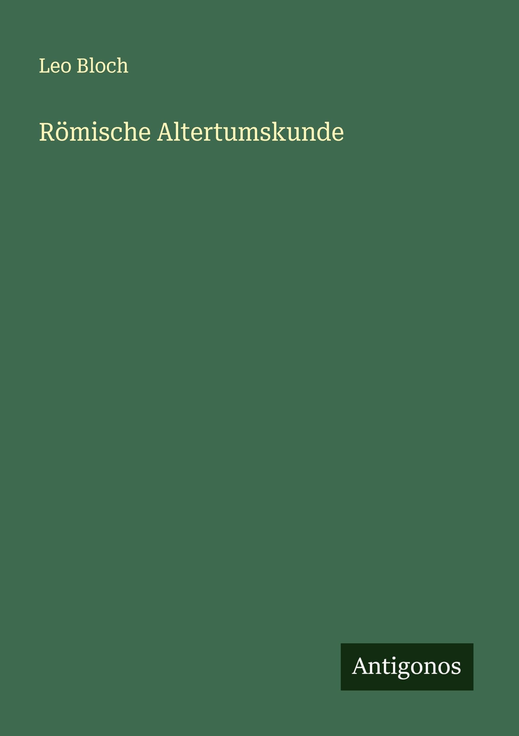 Product Image: Römische Altertumskunde