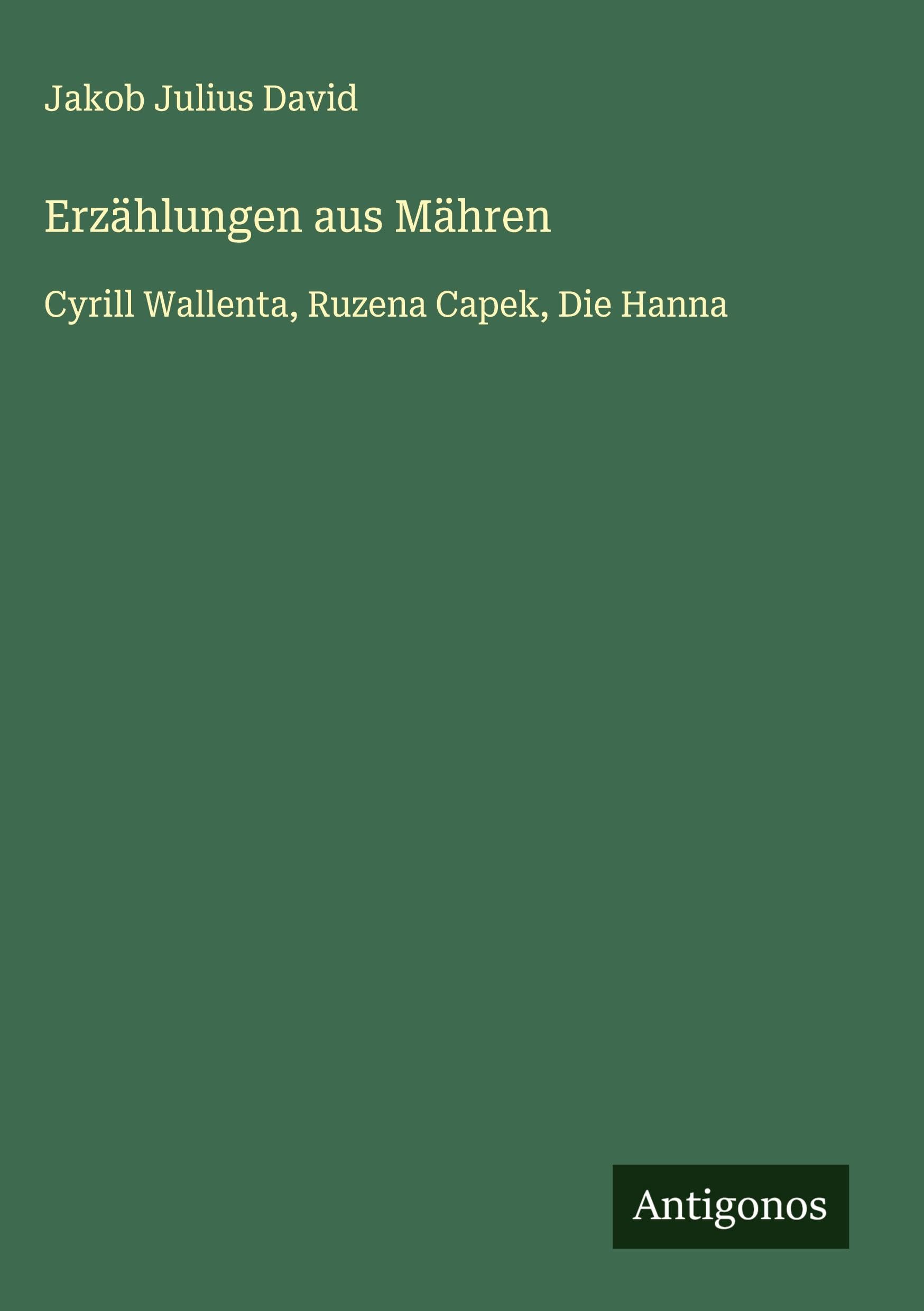 Erzählungen aus Mähren Classics