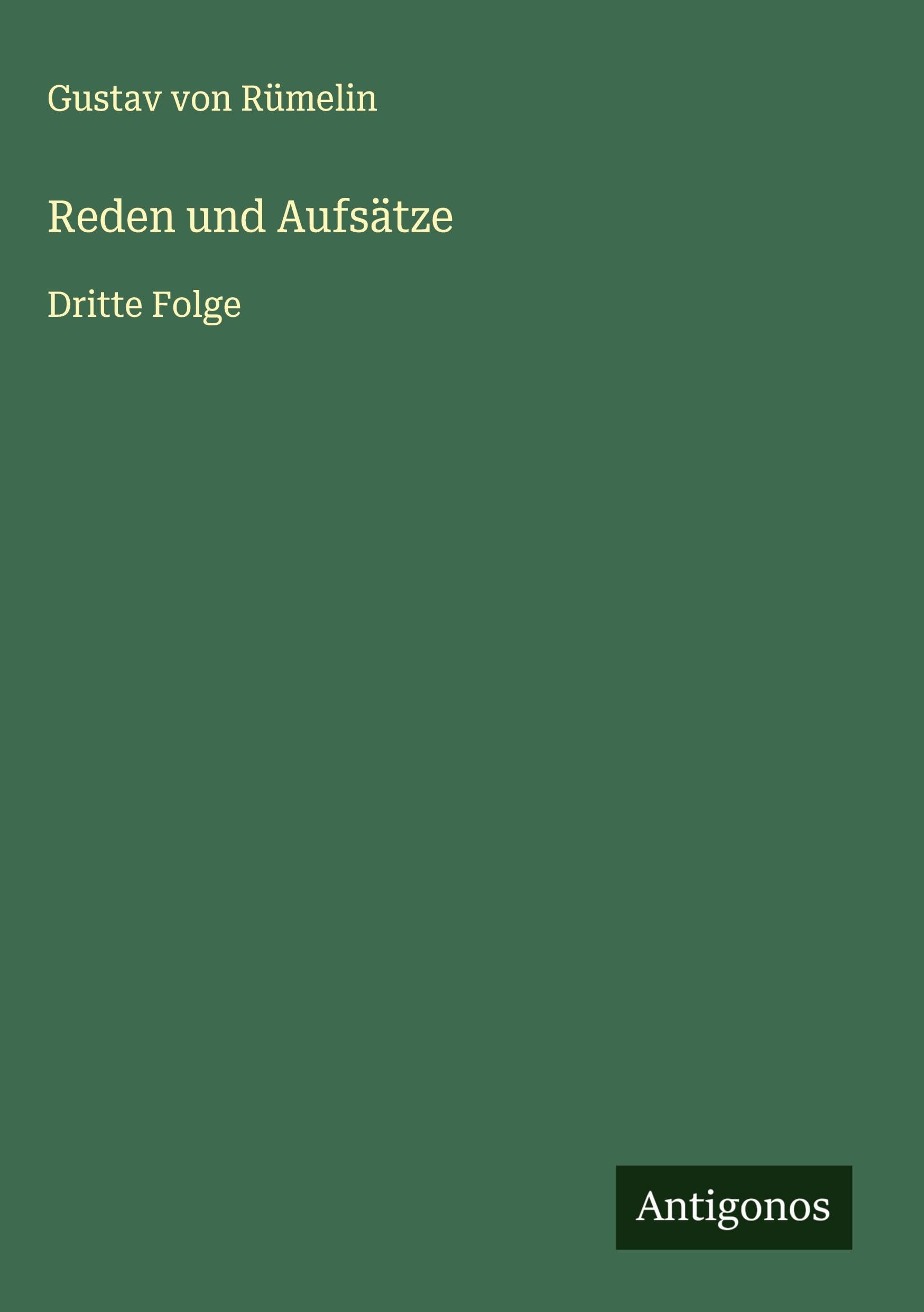 Reden und Aufsätze Classics
