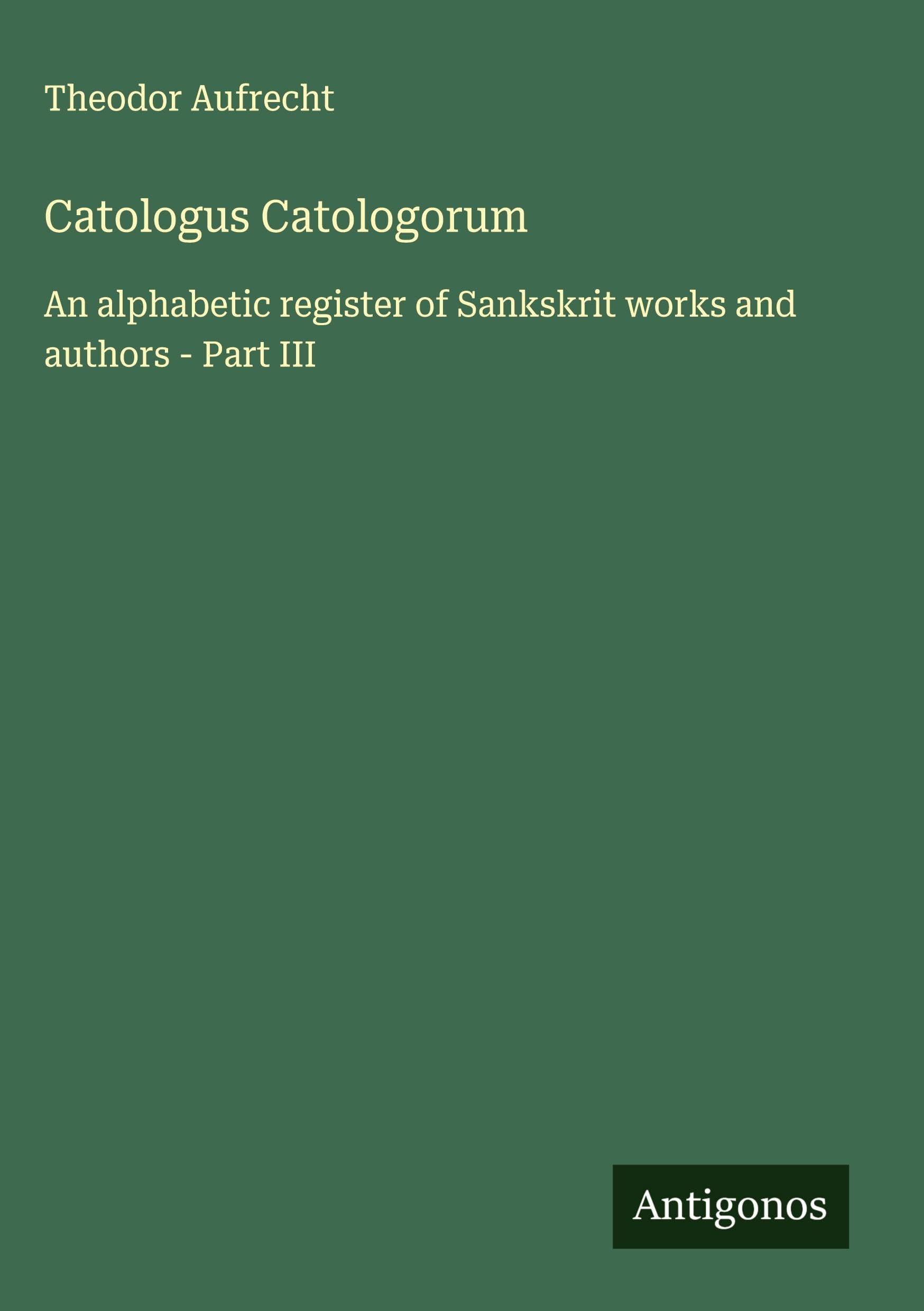 Catologus Catologorum Classics