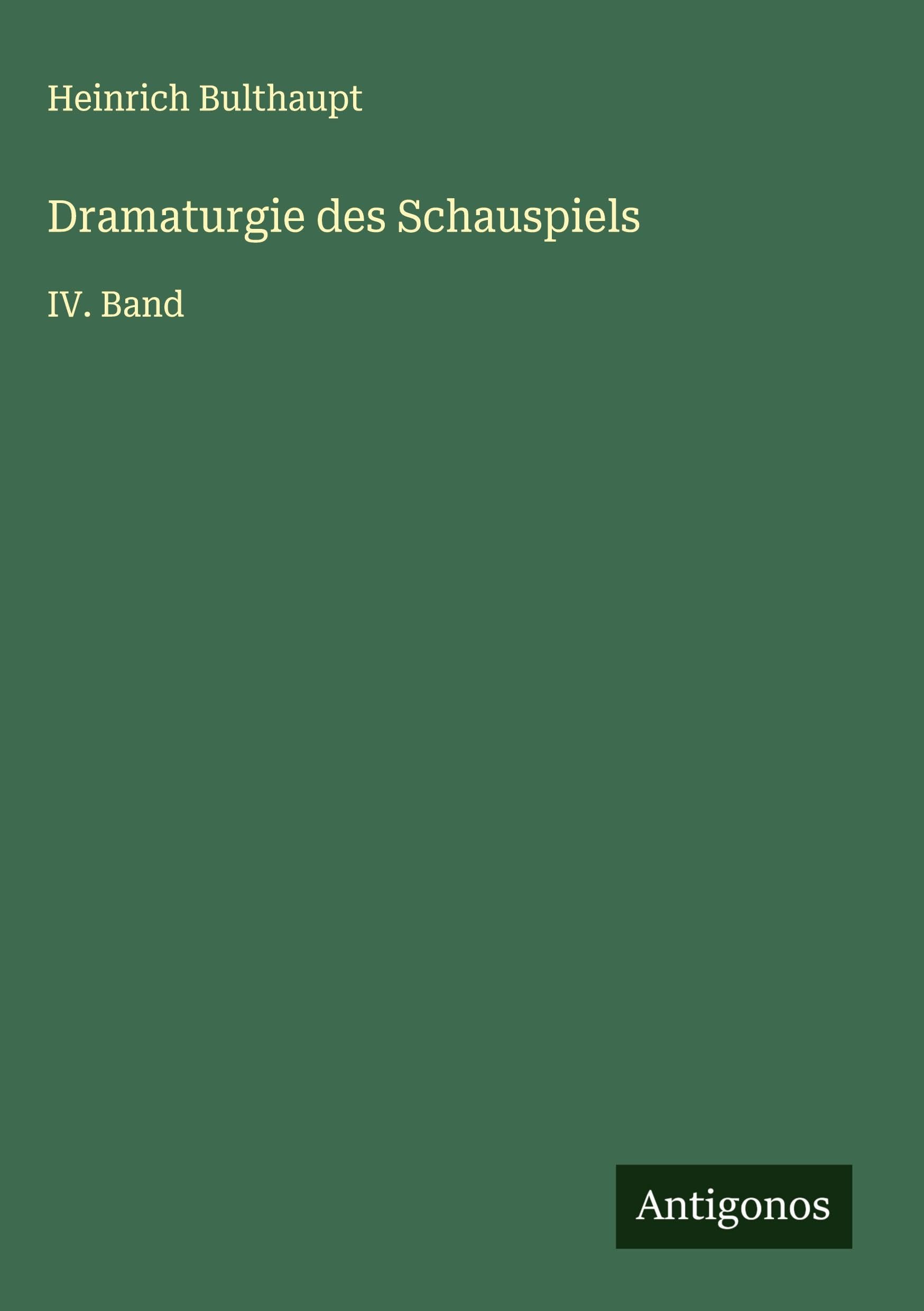 Dramaturgie des Schauspiels Classics