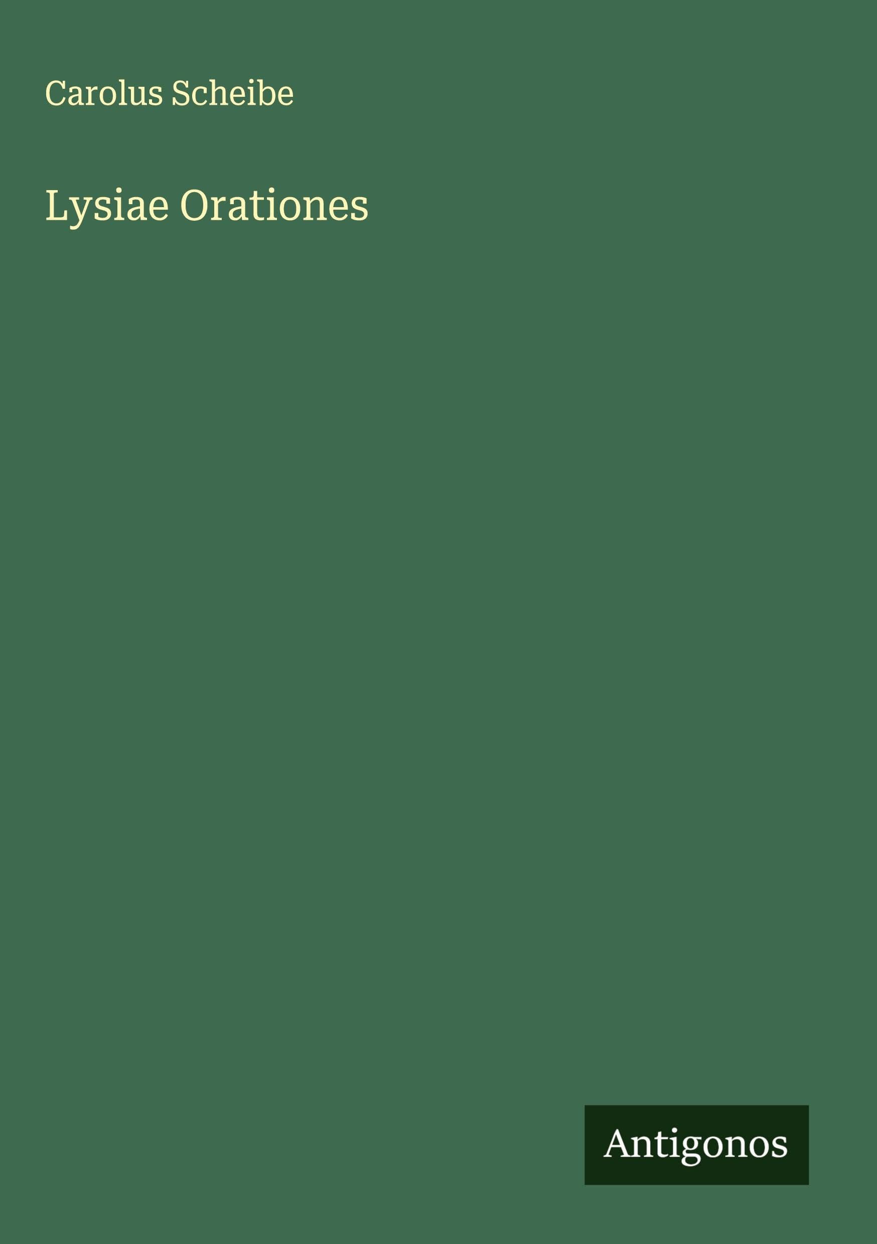 Product Image: Lysiae Orationes