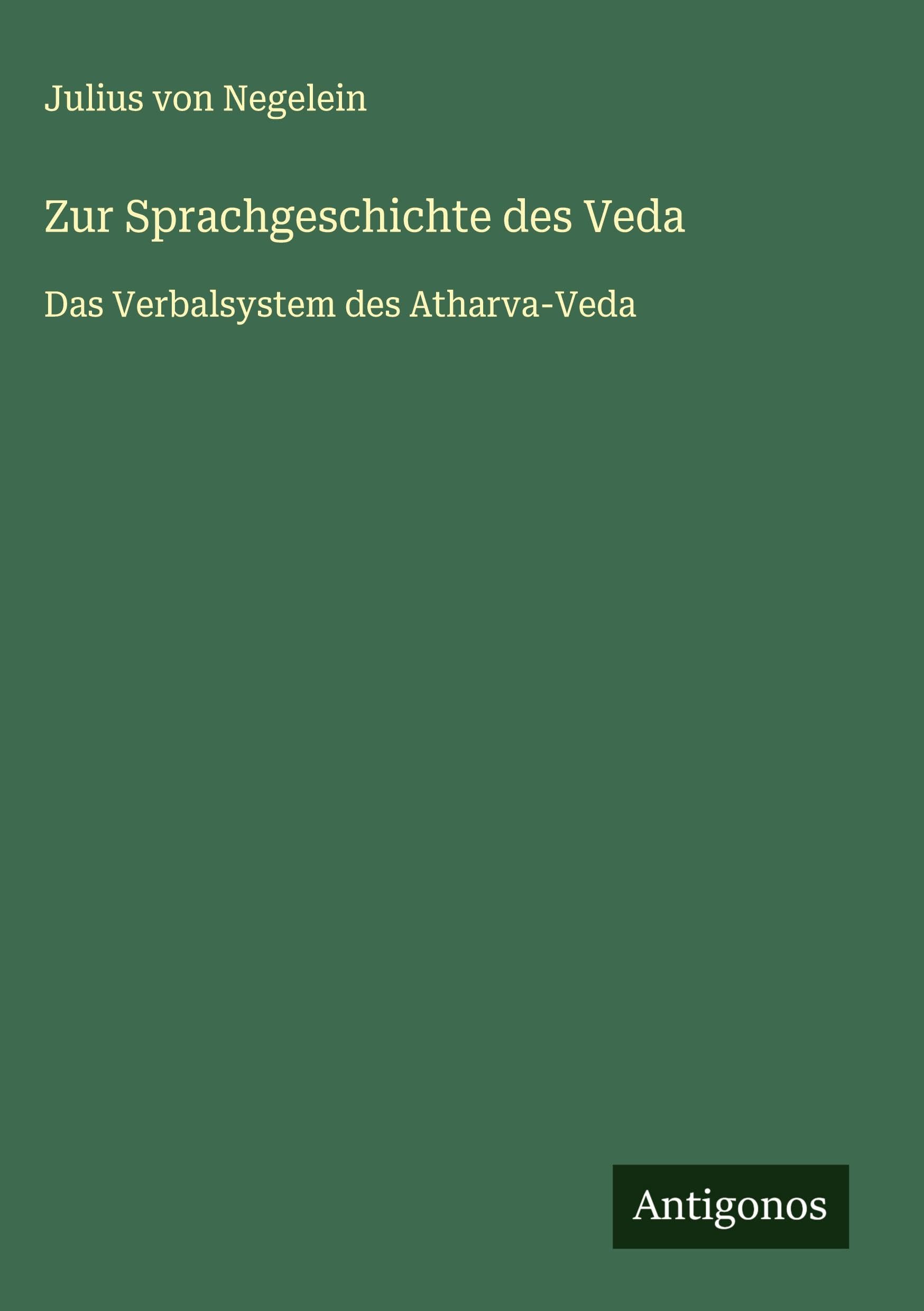 Zur Sprachgeschichte des Veda Classics
