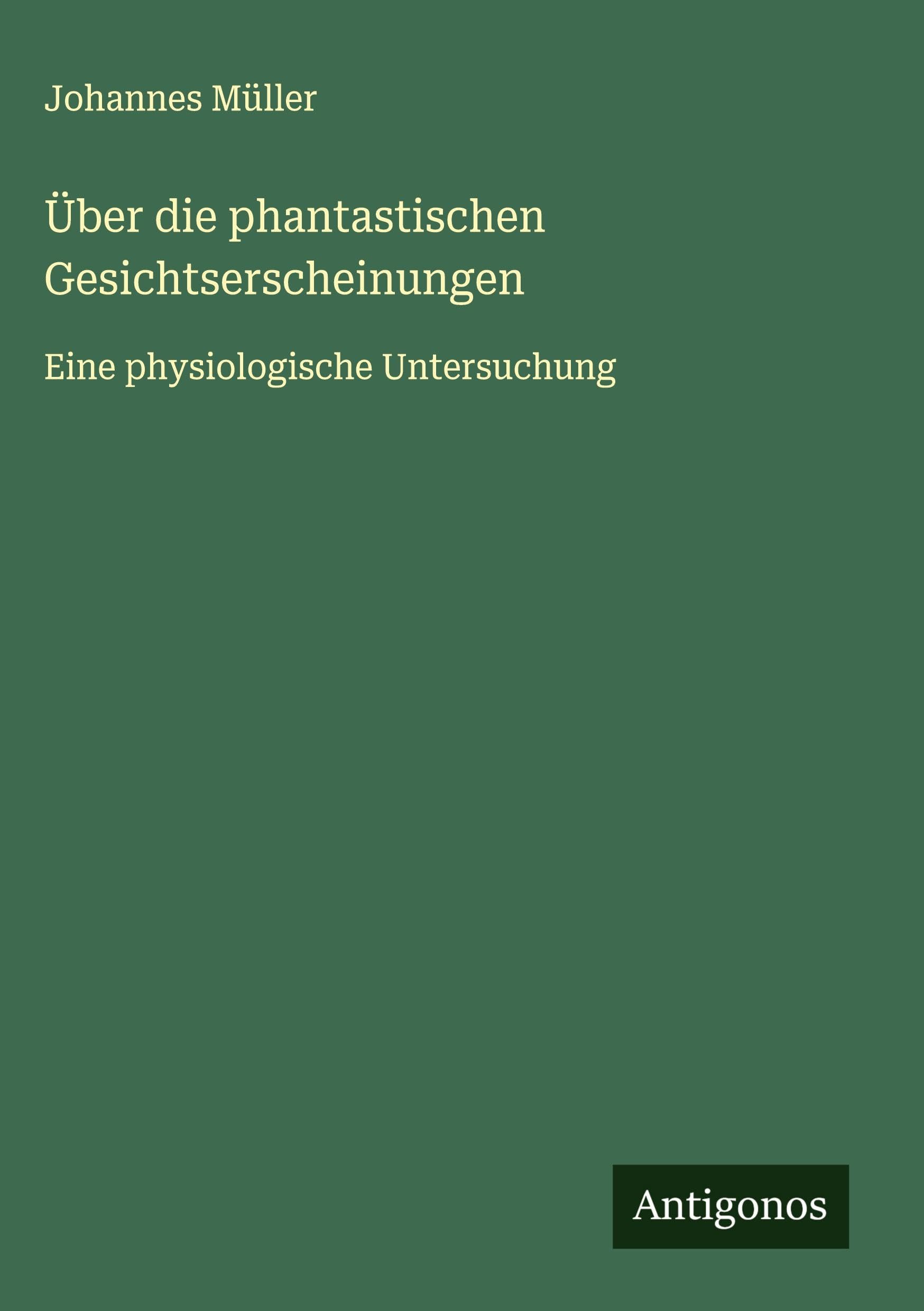 Über die phantastischen Gesichtserscheinungen Classics