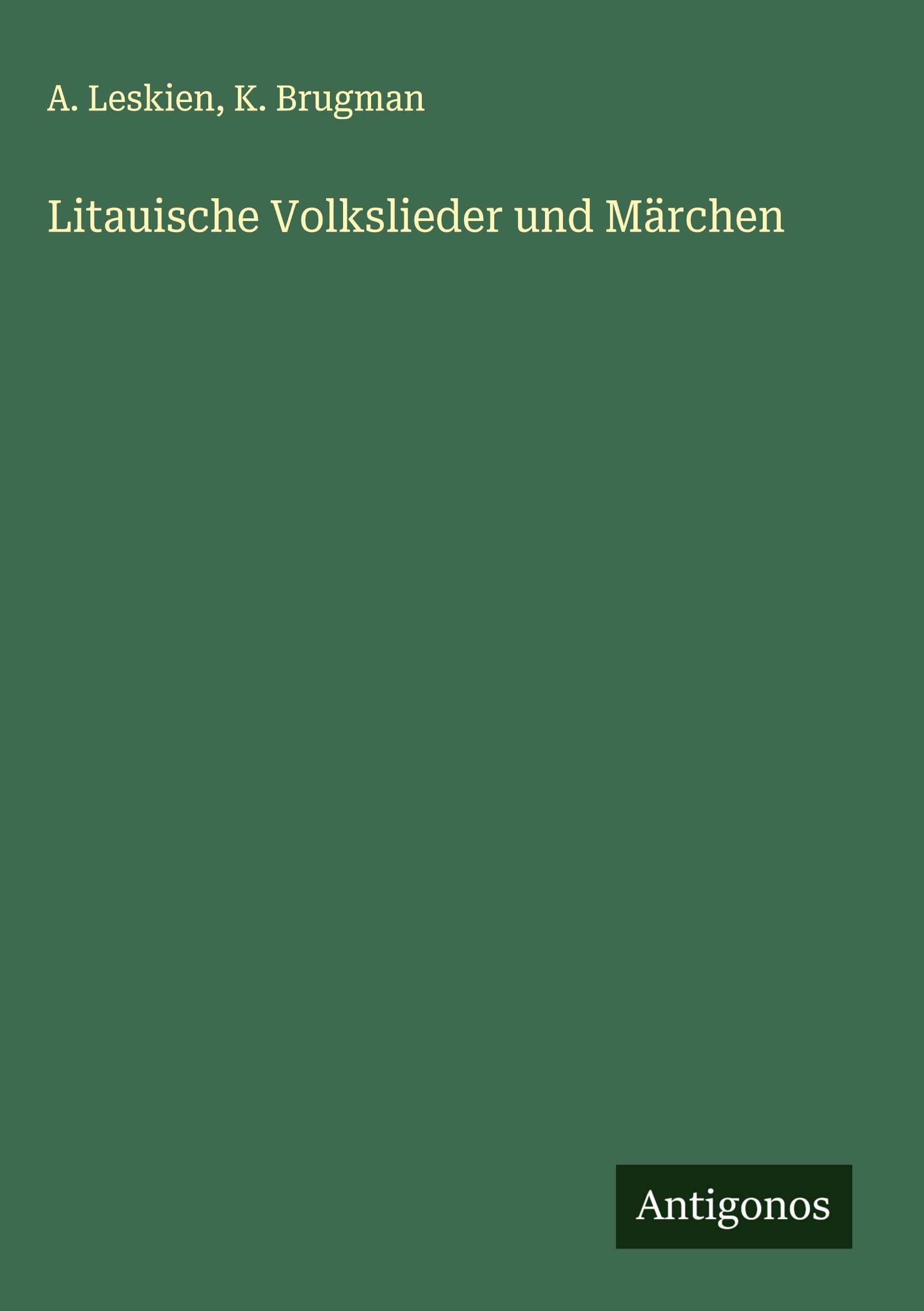 Product Image: Litauische Volkslieder und Märchen