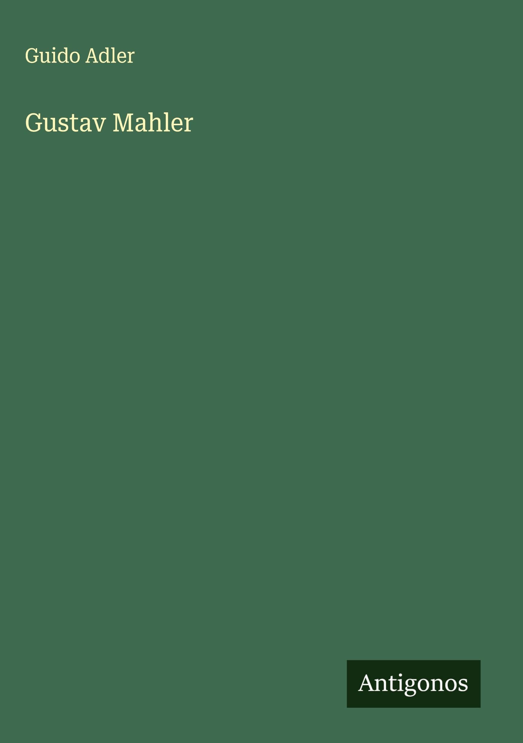 Product Image: Gustav Mahler