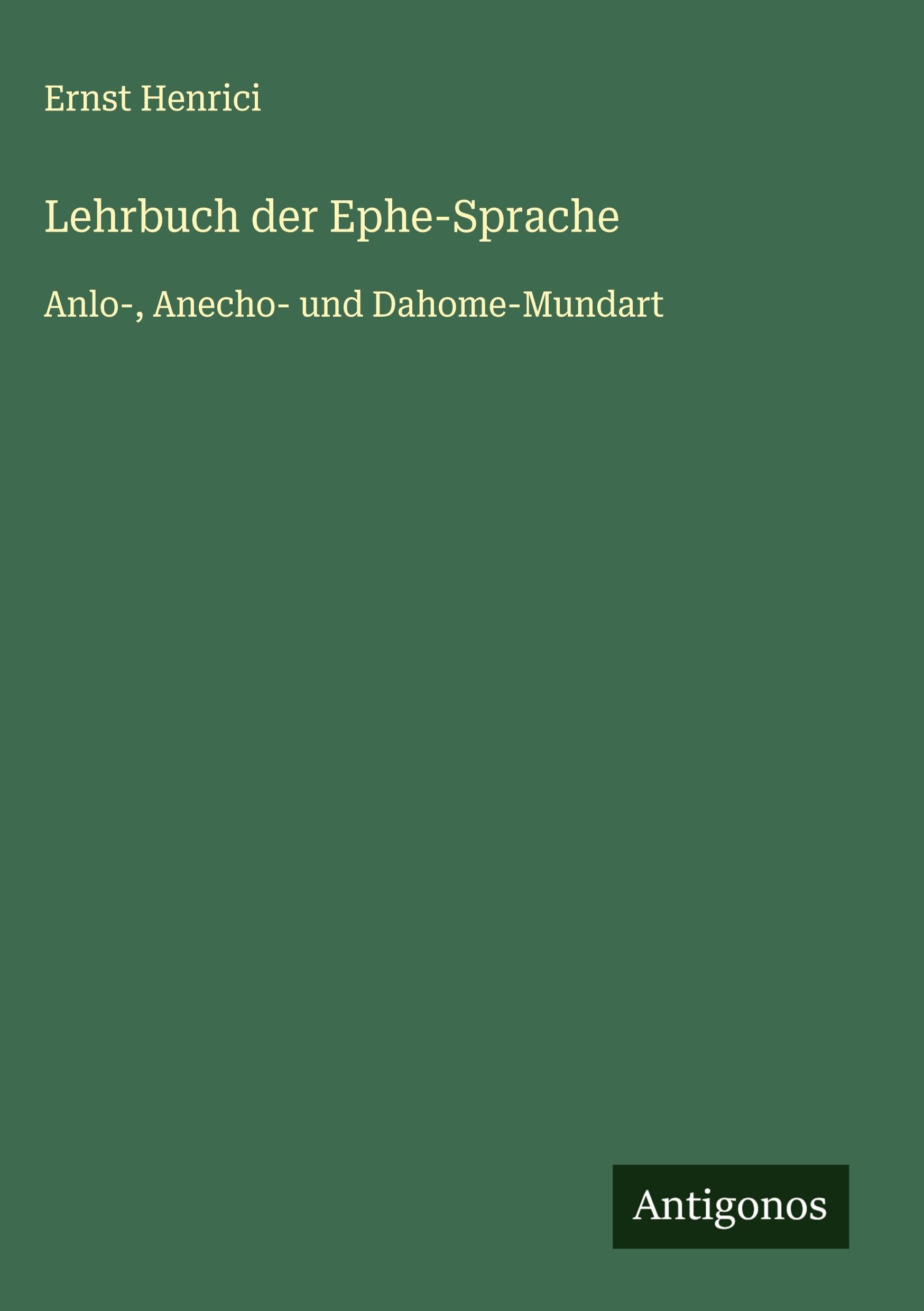 Product Image: Lehrbuch der Ephe-Sprache