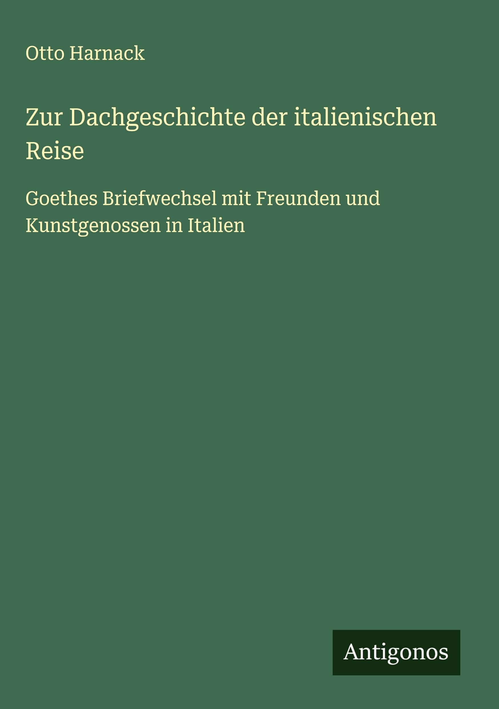 Zur Dachgeschichte der italienischen Reise Classics