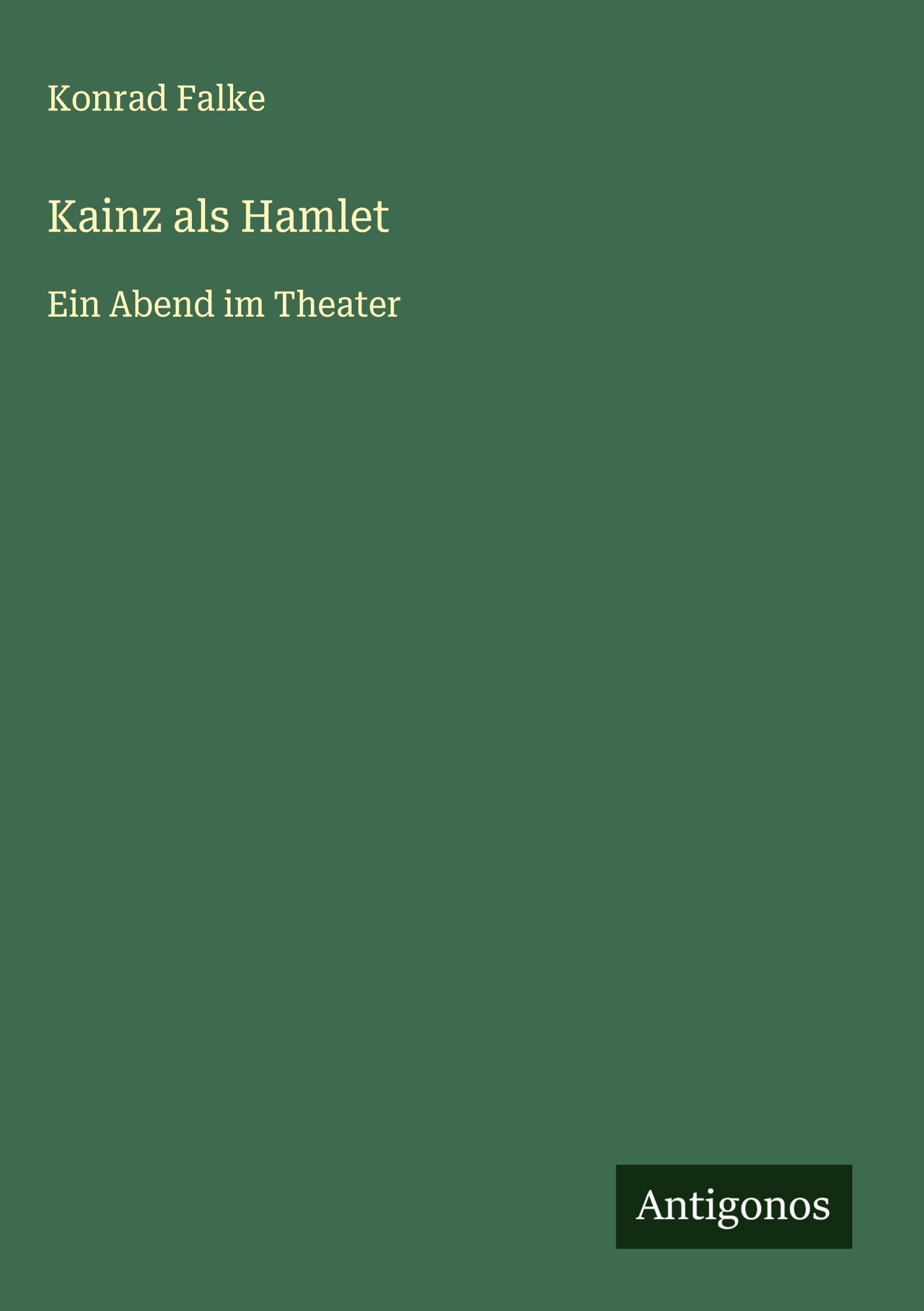 Product Image: Kainz als Hamlet