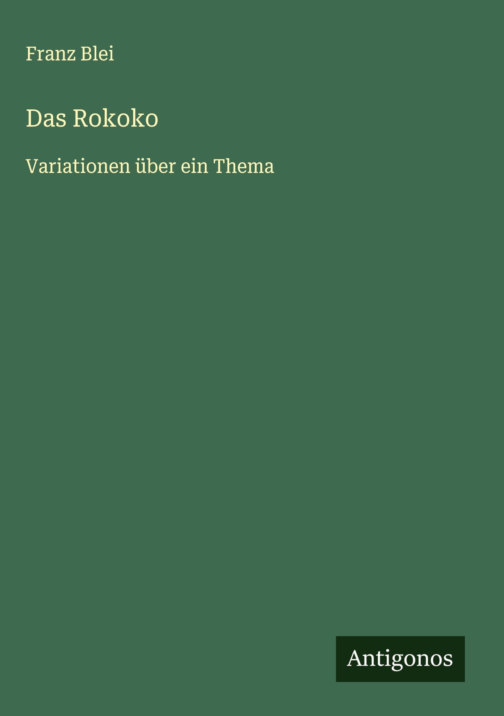 Product Image: Das Rokoko