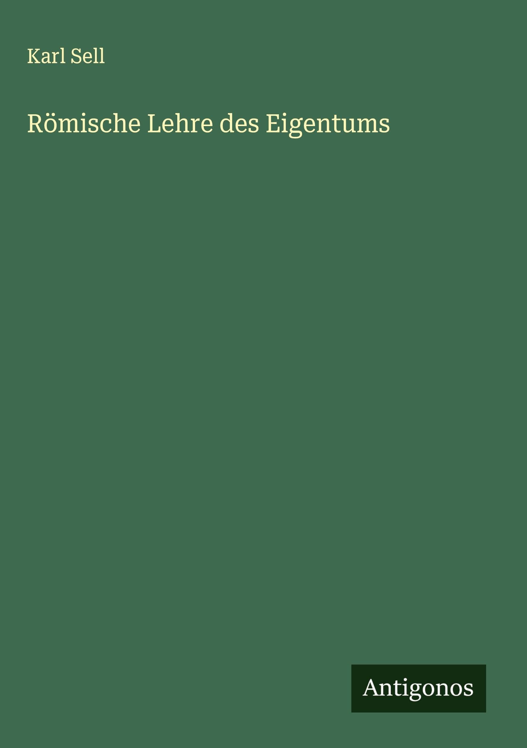 Product Image: Römische Lehre des Eigentums