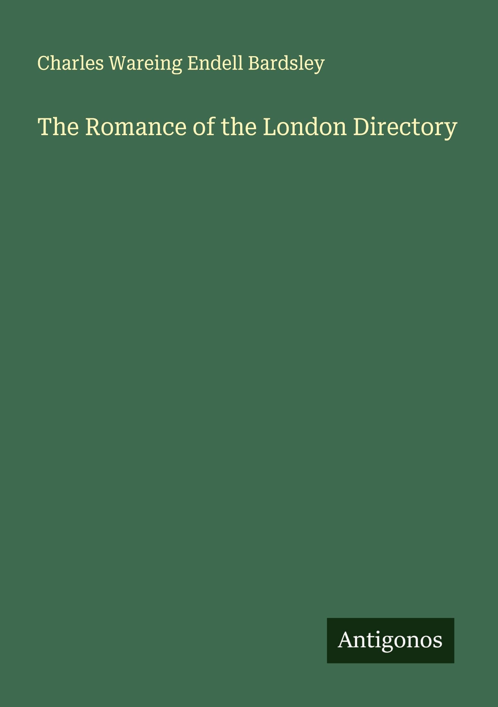 The Romance of the London Directory Classics