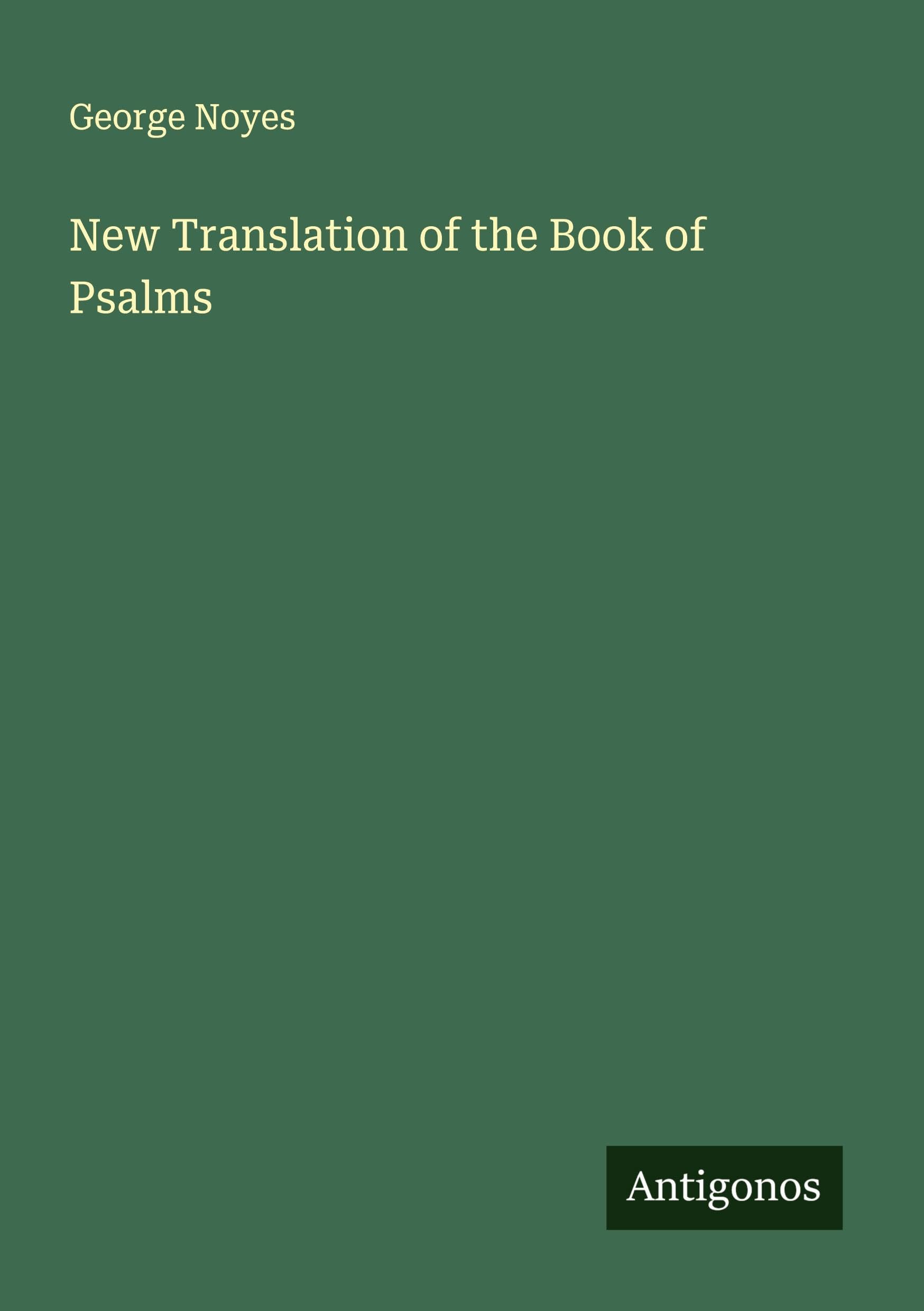 New Translation of the Book of Psalms Classics