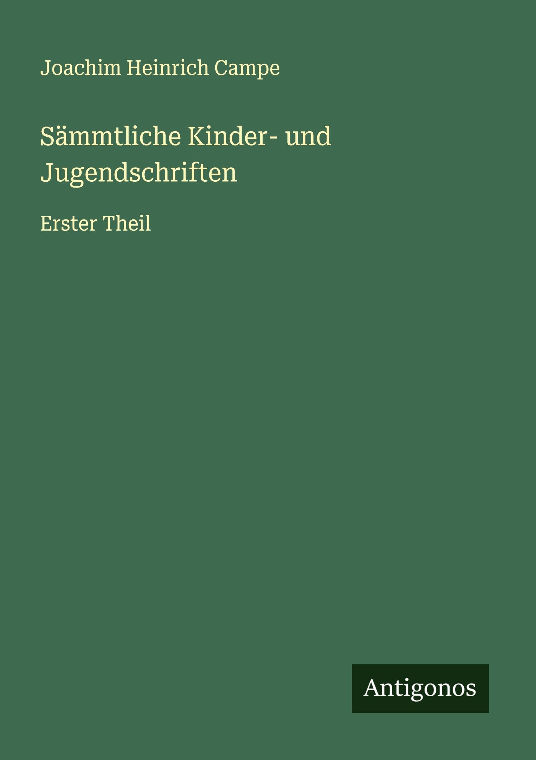 Sämmtliche Kinder- und Jugendschriften Classics