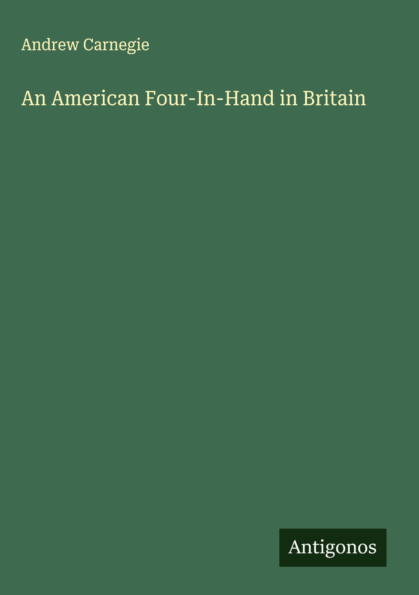 An American Four-In-Hand in Britain Classics