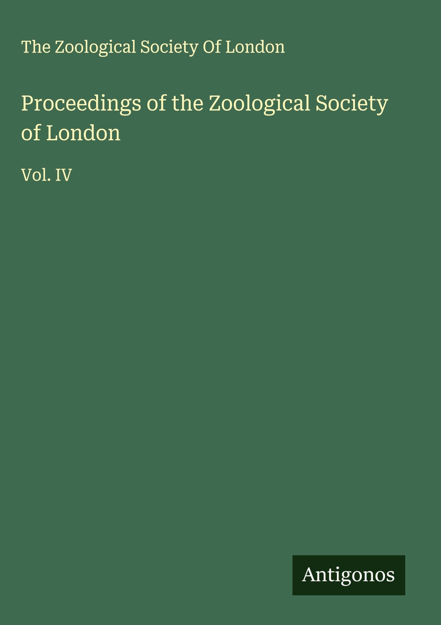 Proceedings of the Zoological Society of London Classics
