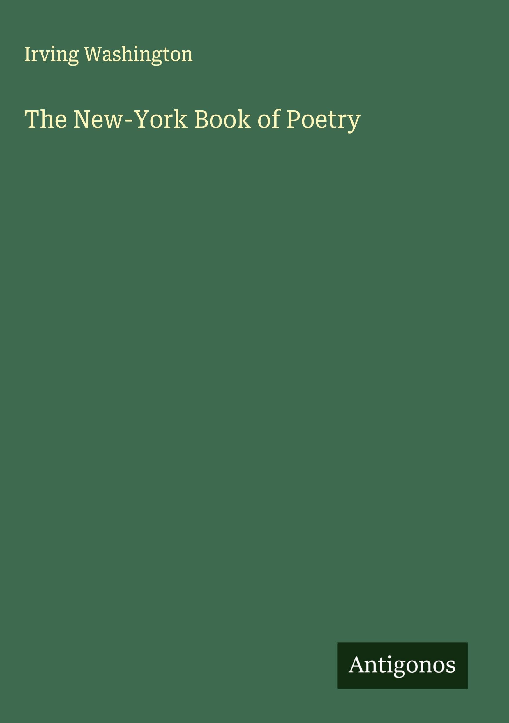 The New-York Book of Poetry Classics