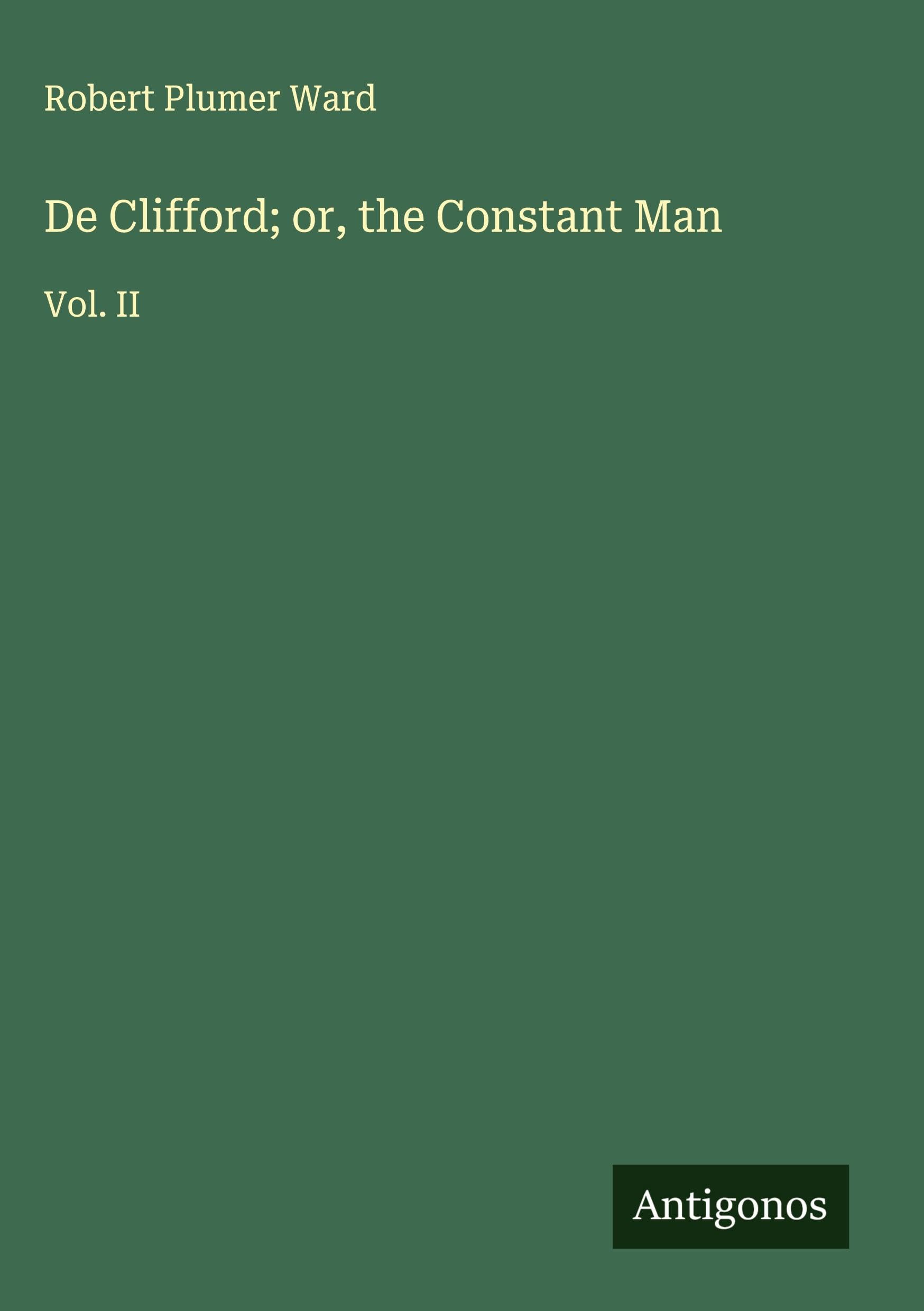Product Image: De Clifford; or, the Constant Man