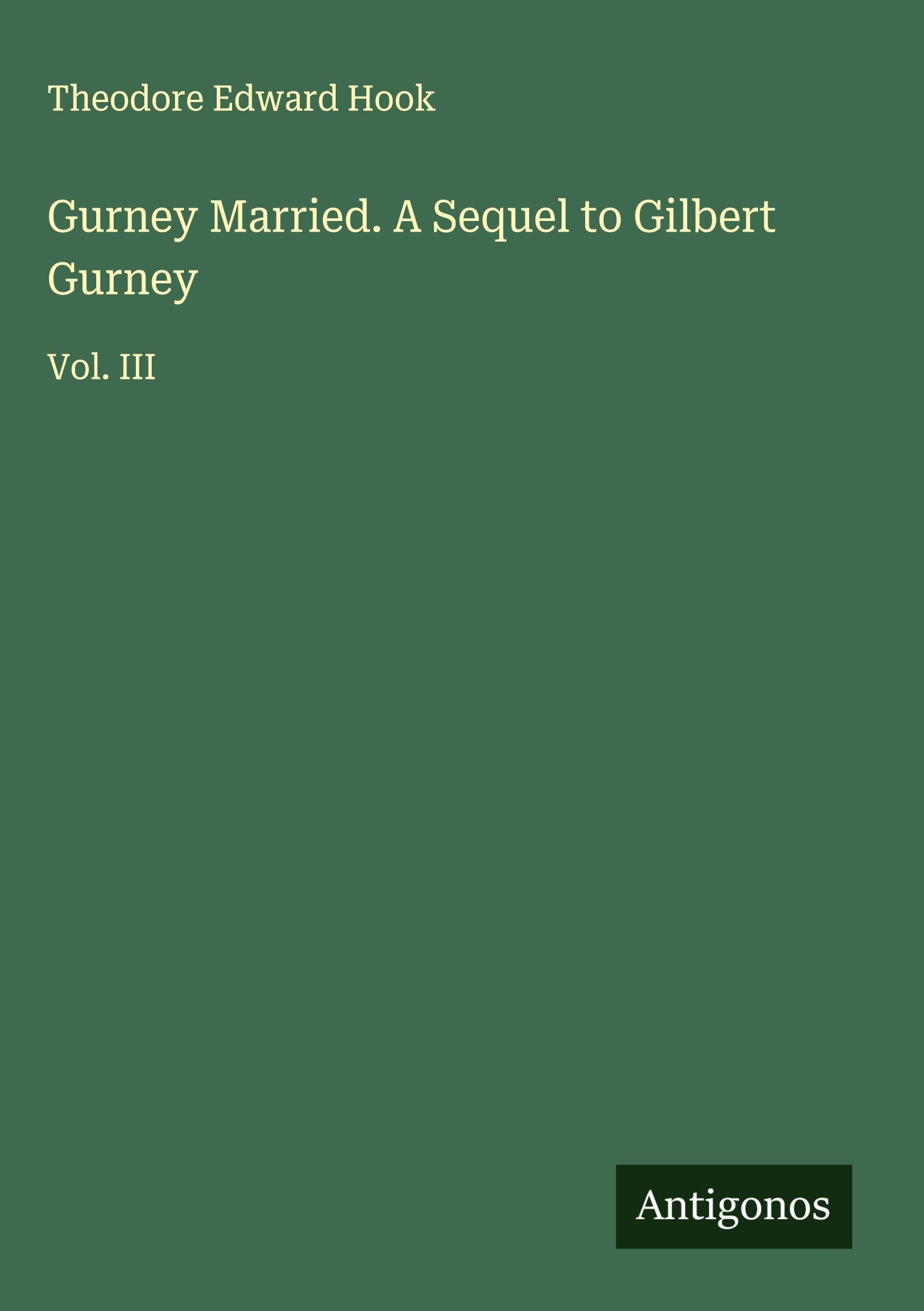 Product Image: Gurney Married. A Sequel to Gilbert Gurney