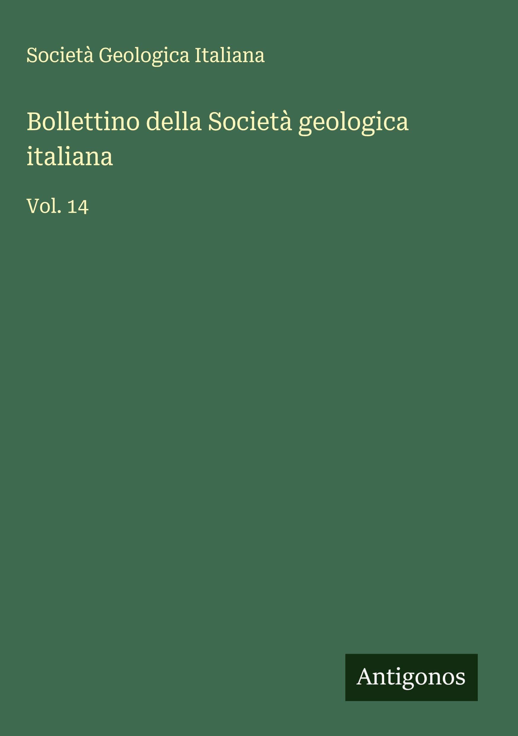Bollettino della Società geologica italiana Classics