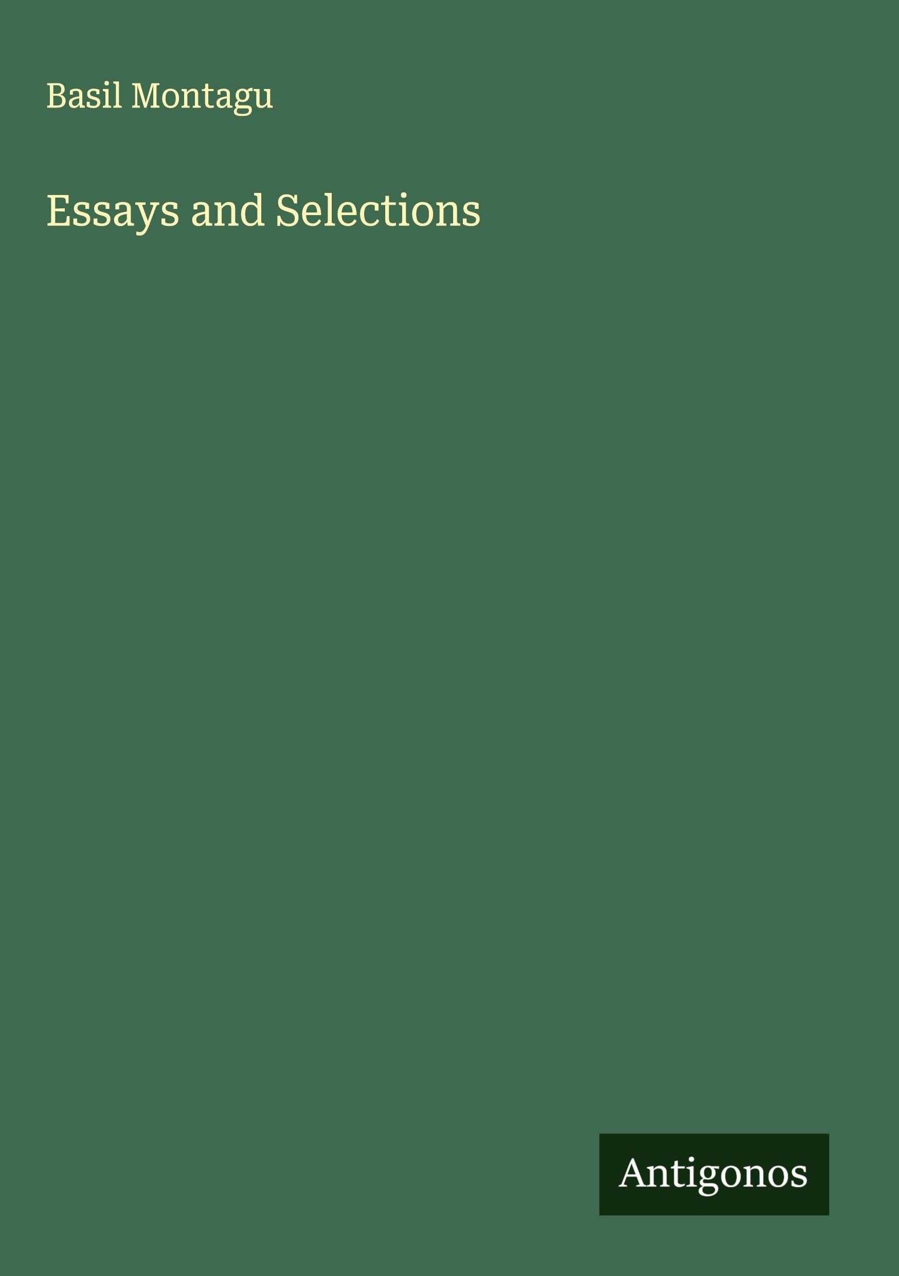 Product Image: Essays and Selections