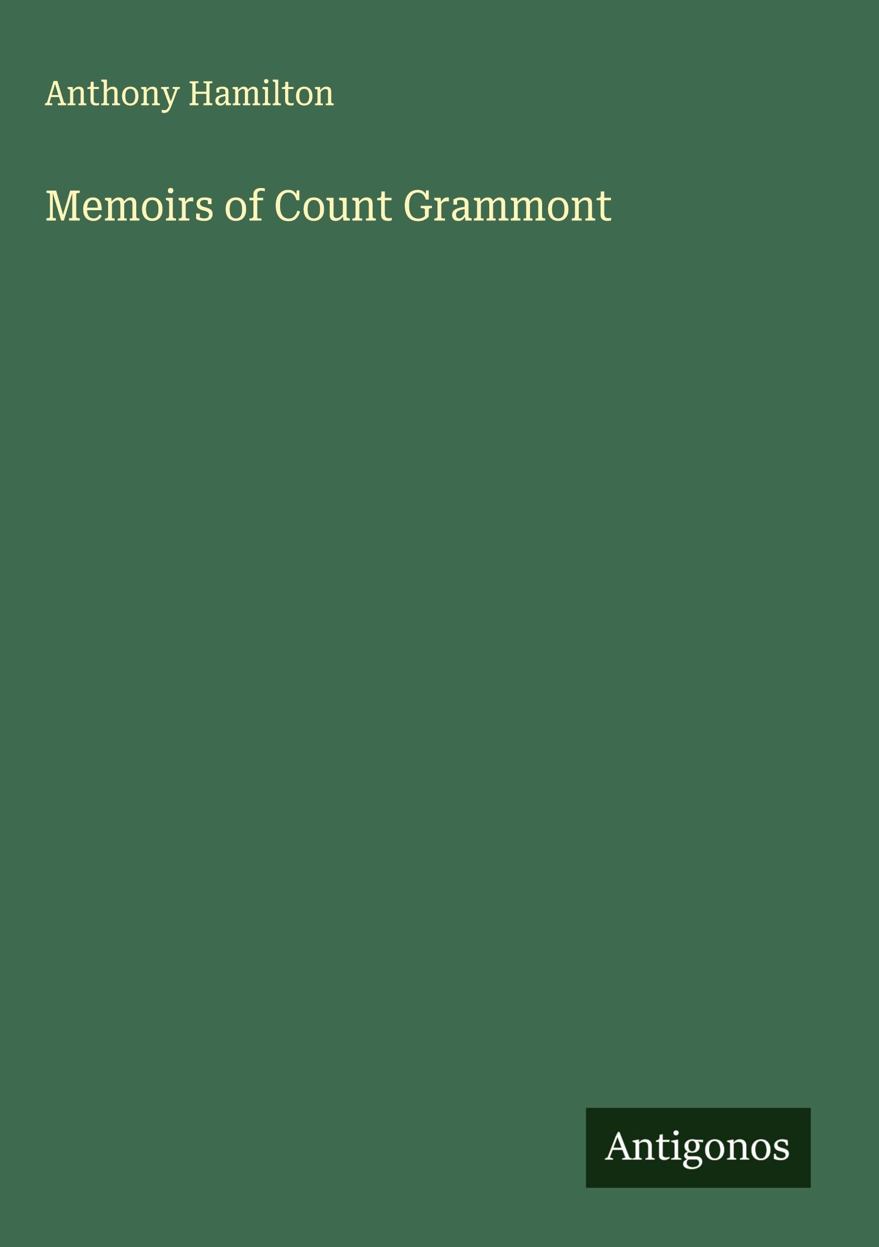 Product Image: Memoirs of Count Grammont