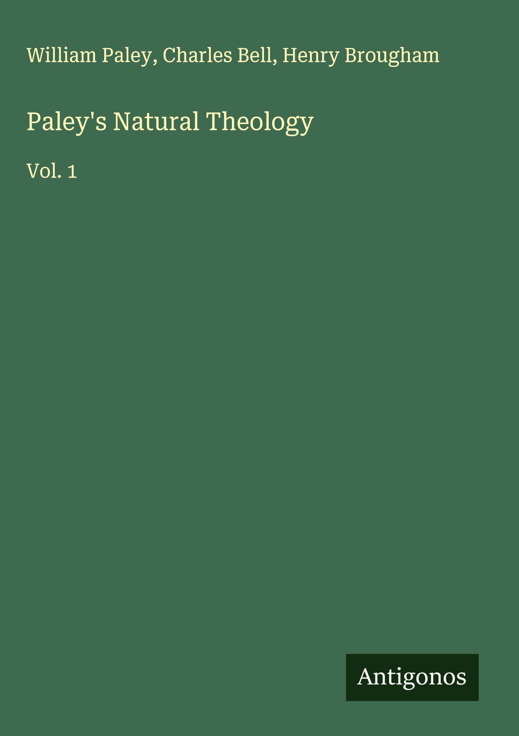Product Image: Paley's Natural Theology