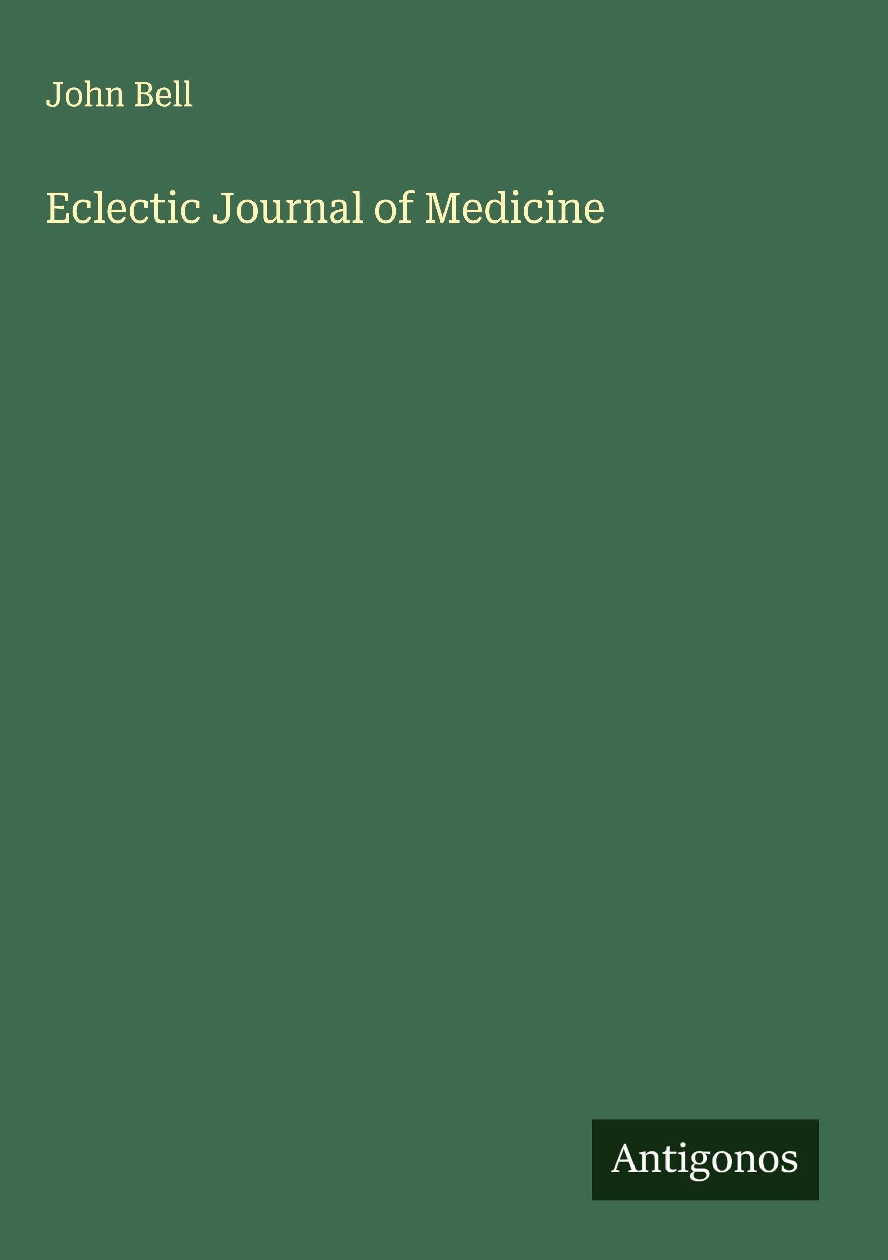 Product Image: Eclectic Journal of Medicine