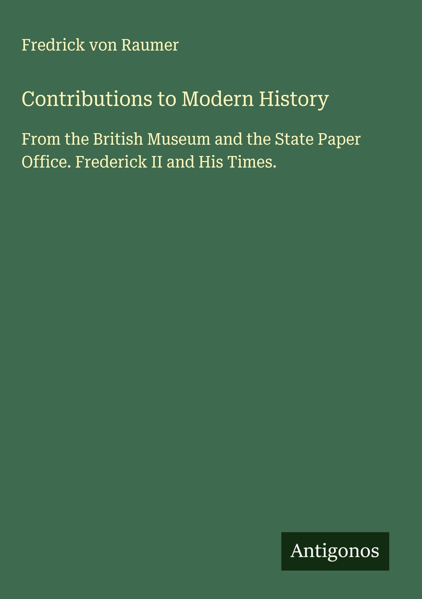 Product Image: Contributions to Modern History