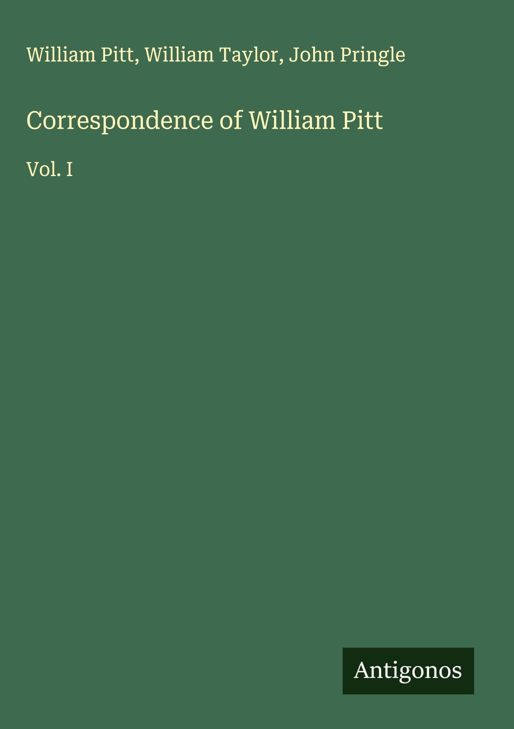 Product Image: Correspondence of William Pitt