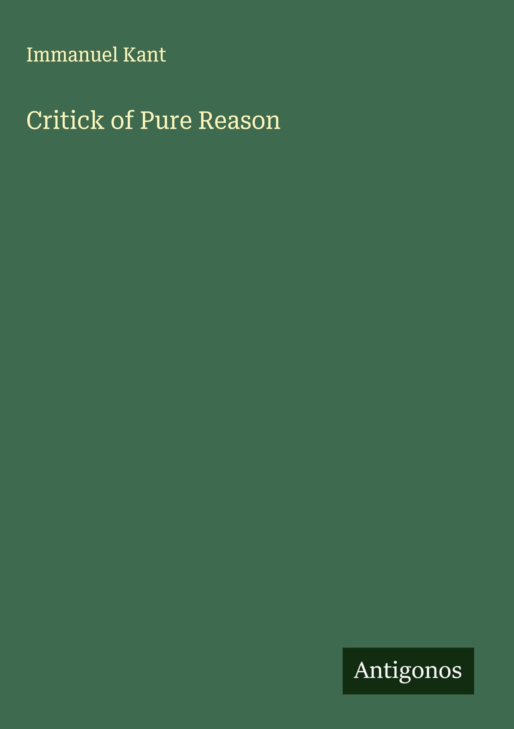 Product Image: Critick of Pure Reason