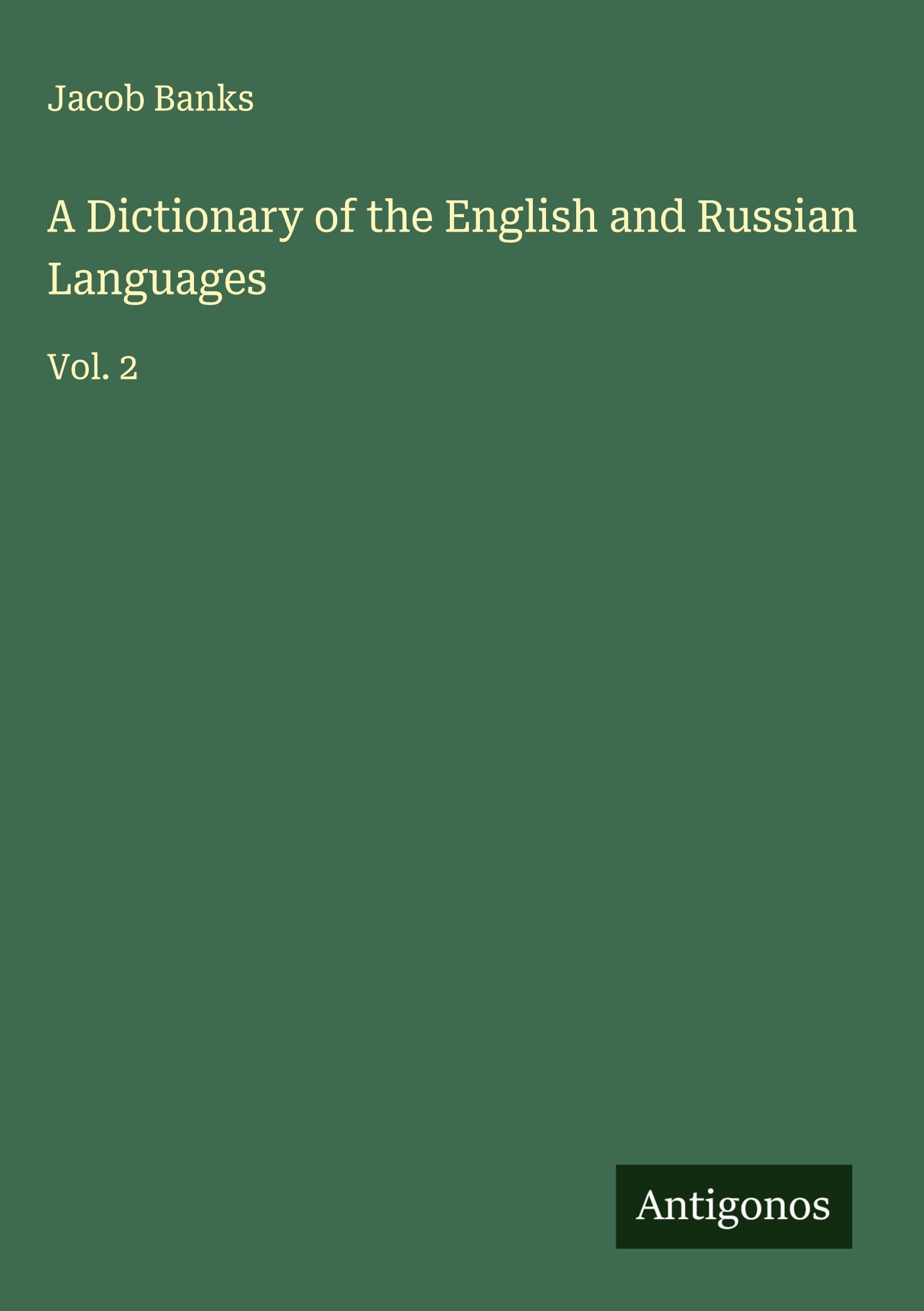 A Dictionary of the English and Russian Languages Classics