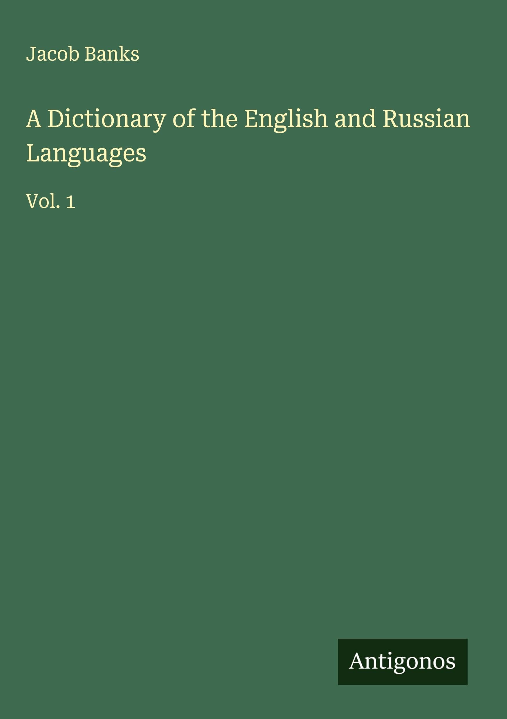 A Dictionary of the English and Russian Languages Classics