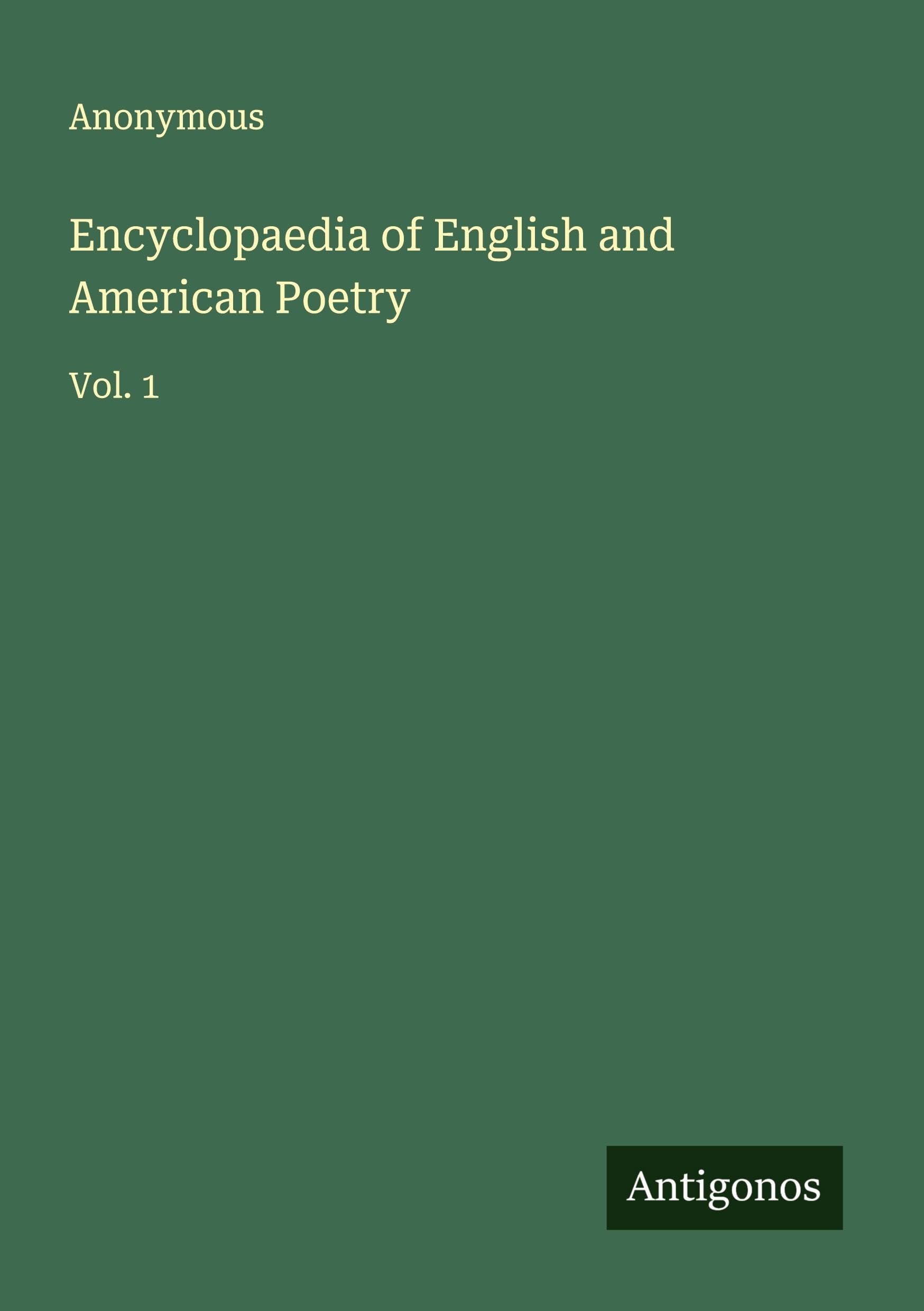 Encyclopaedia of English and American Poetry Classics
