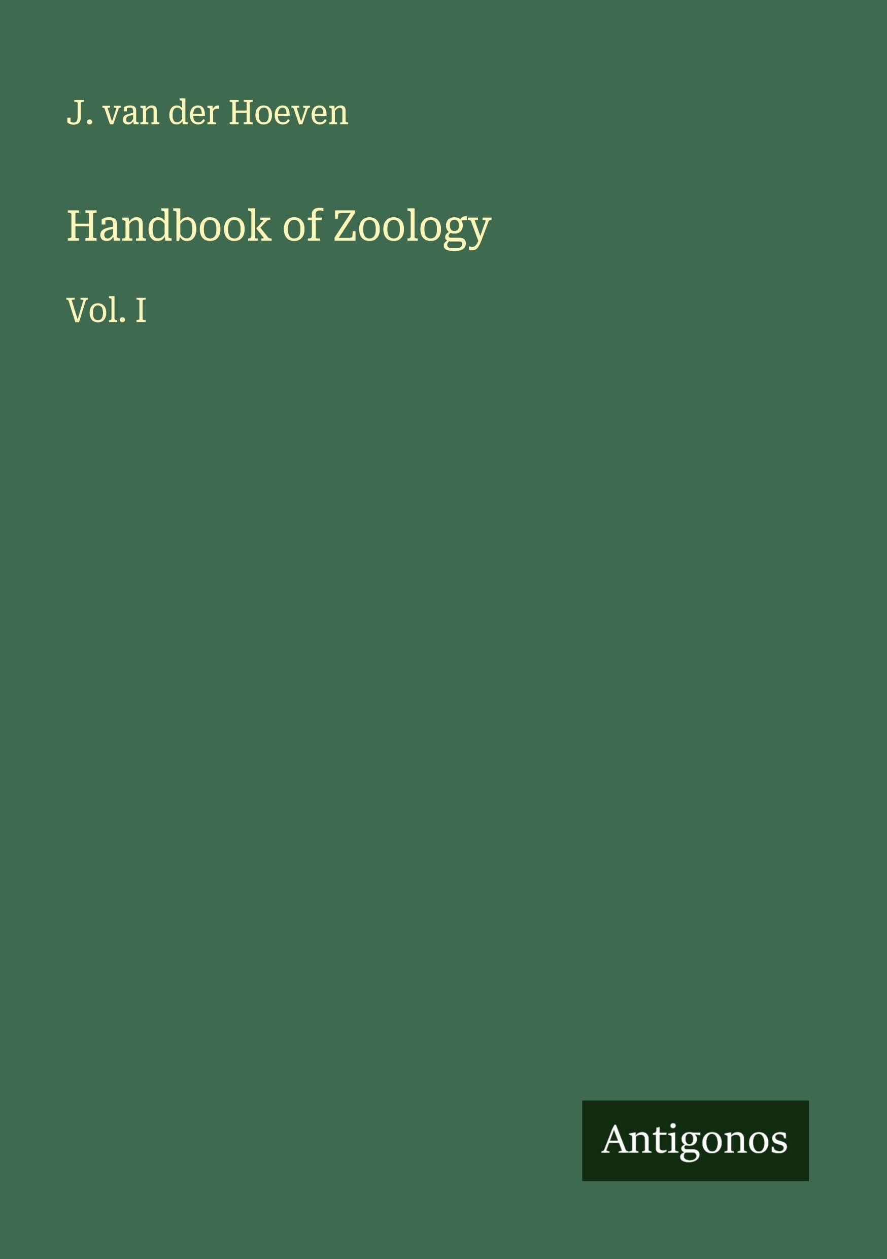 Handbook of Zoology Classics