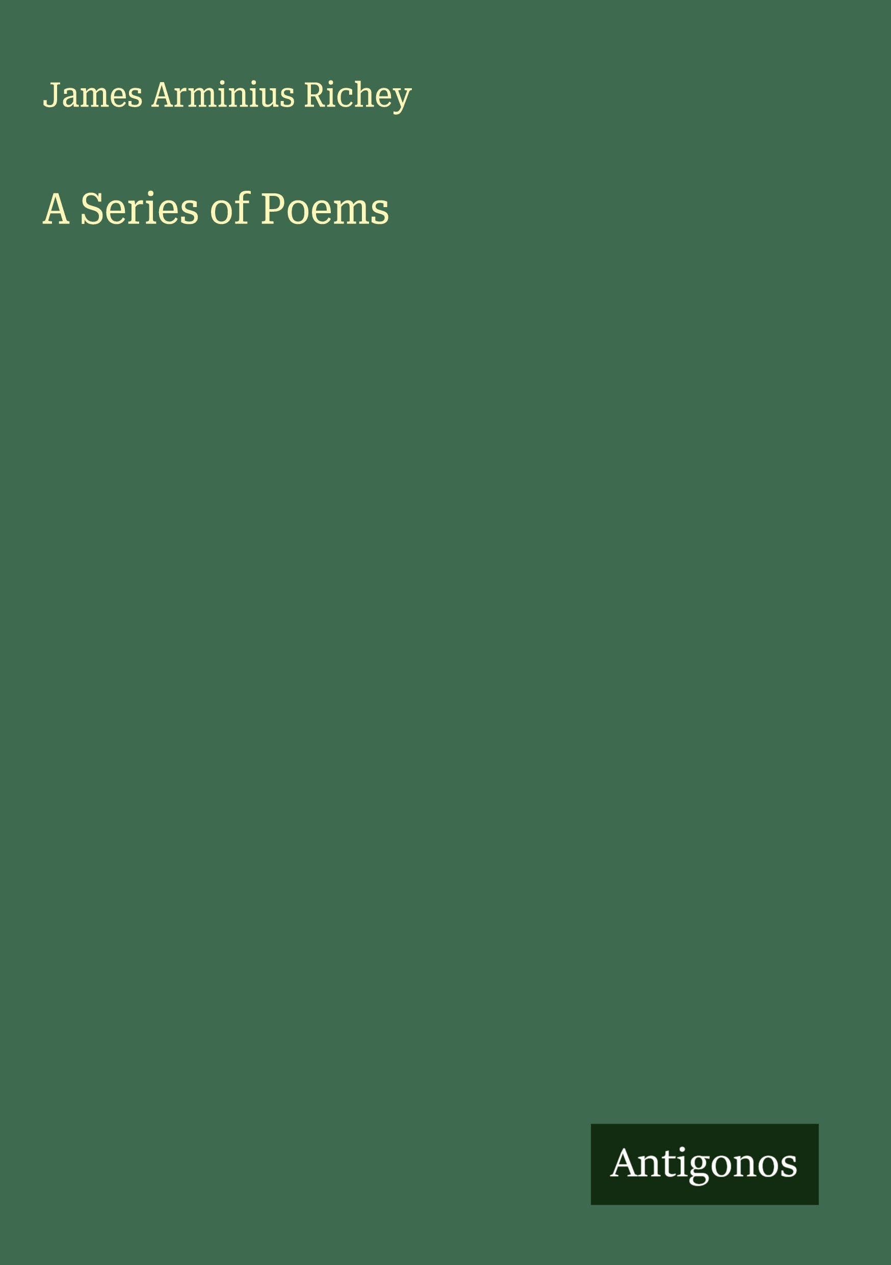 A Series of Poems Classics