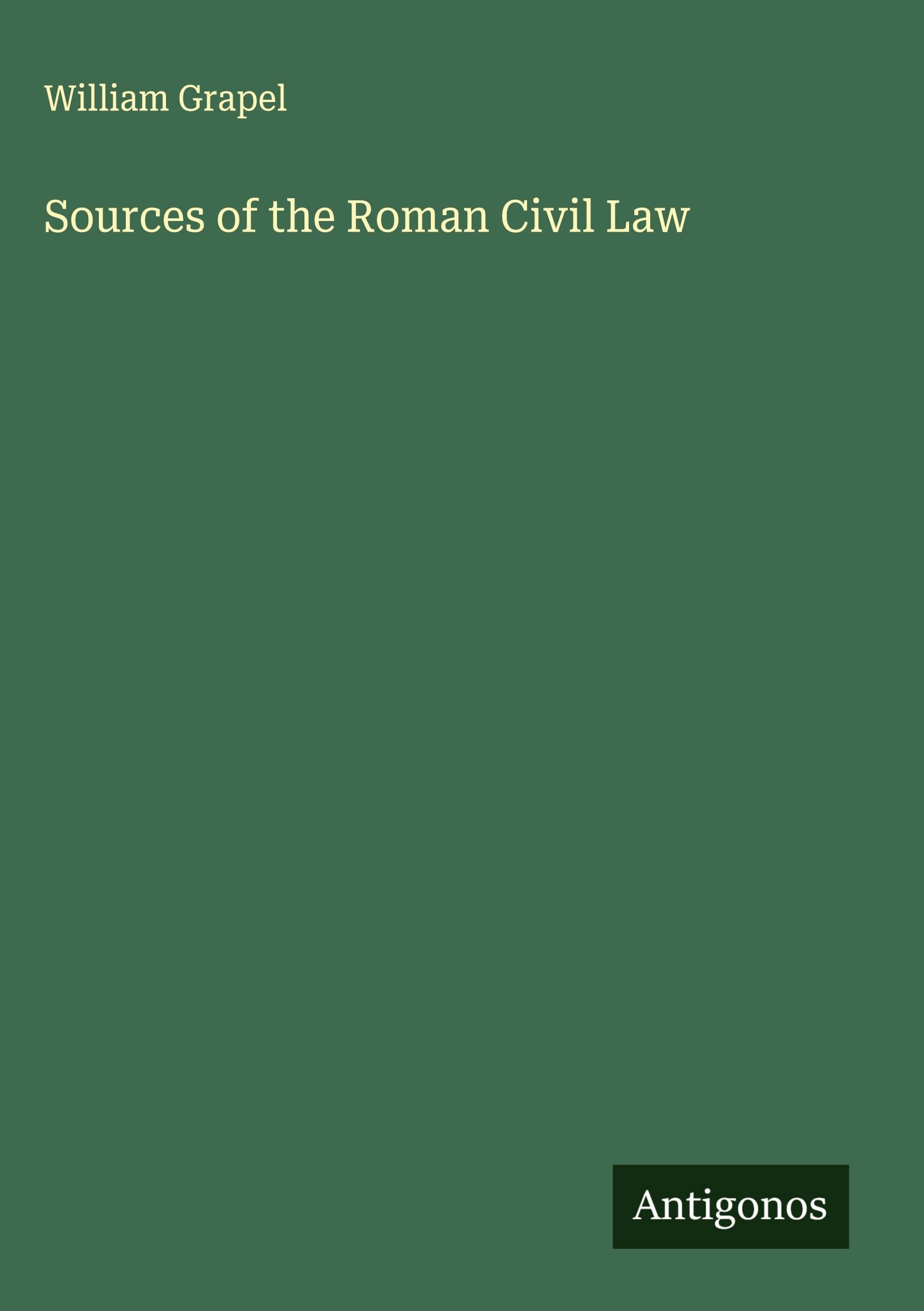 Sources of the Roman Civil Law Classics