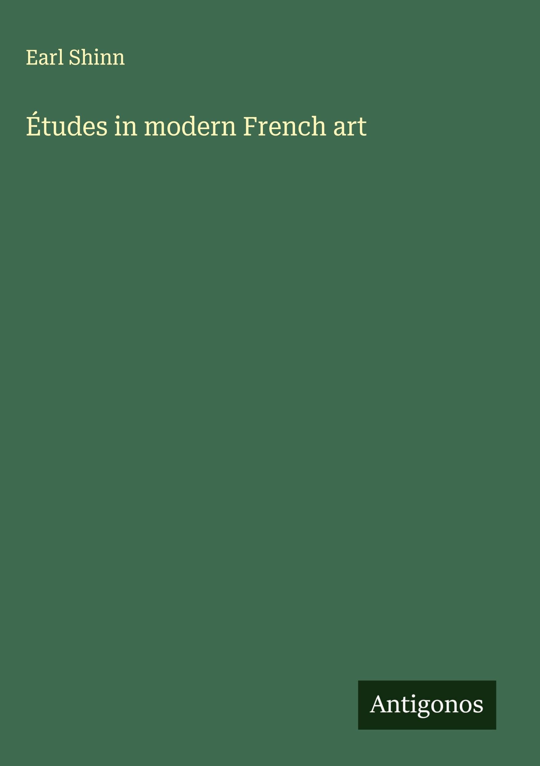 Études in modern French art Classics