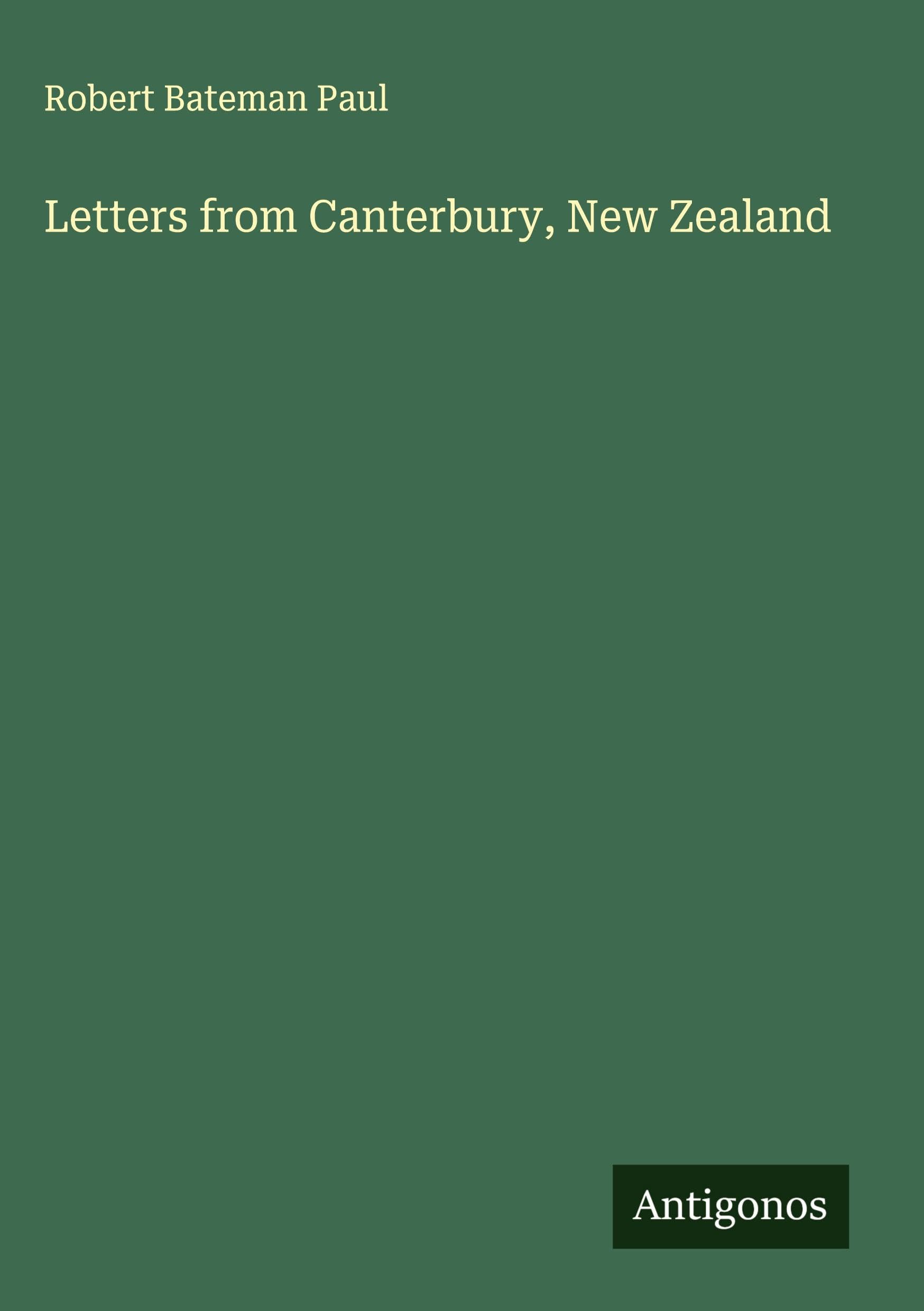 Letters from Canterbury, New Zealand Classics