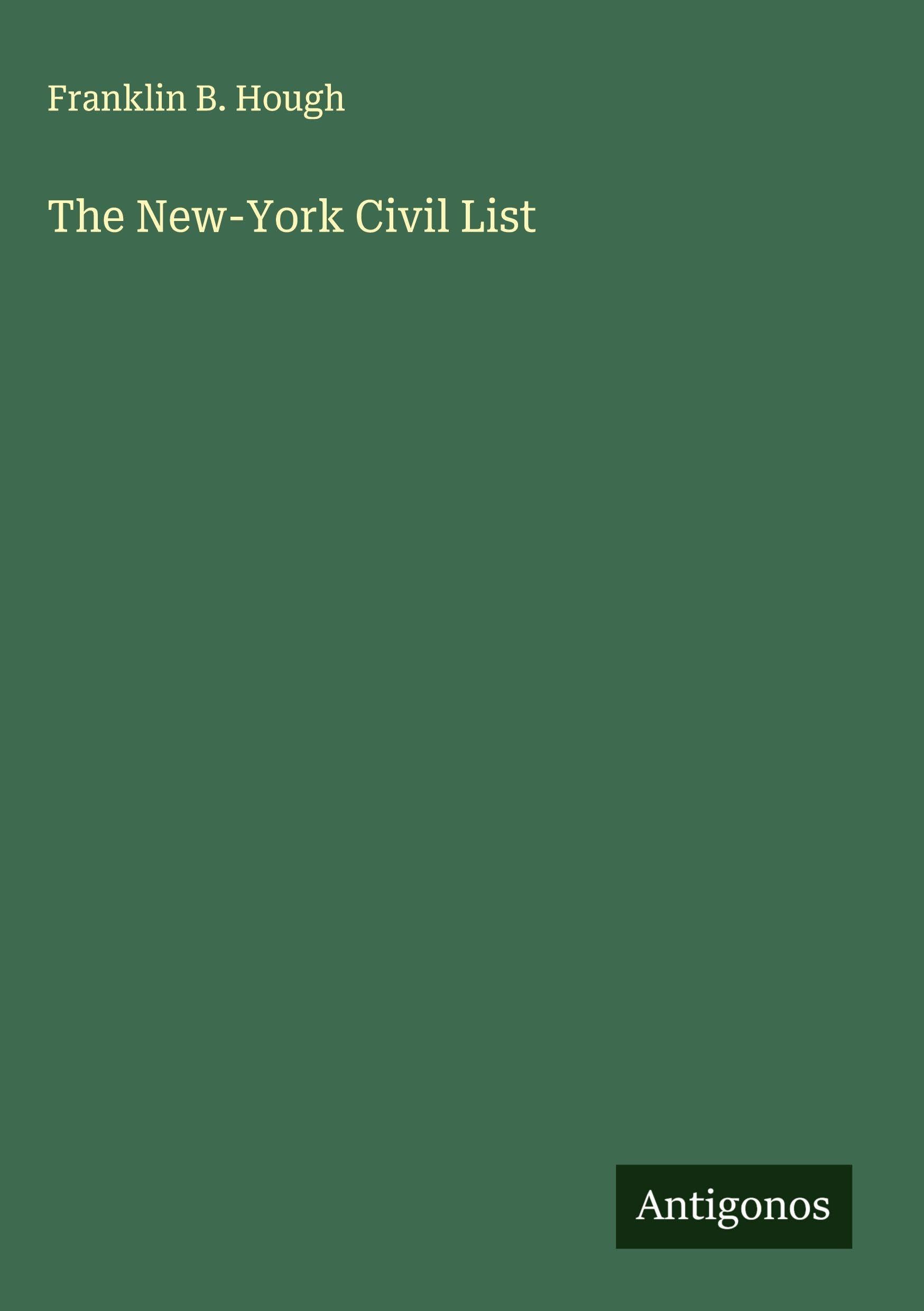 The New-York Civil List Classics