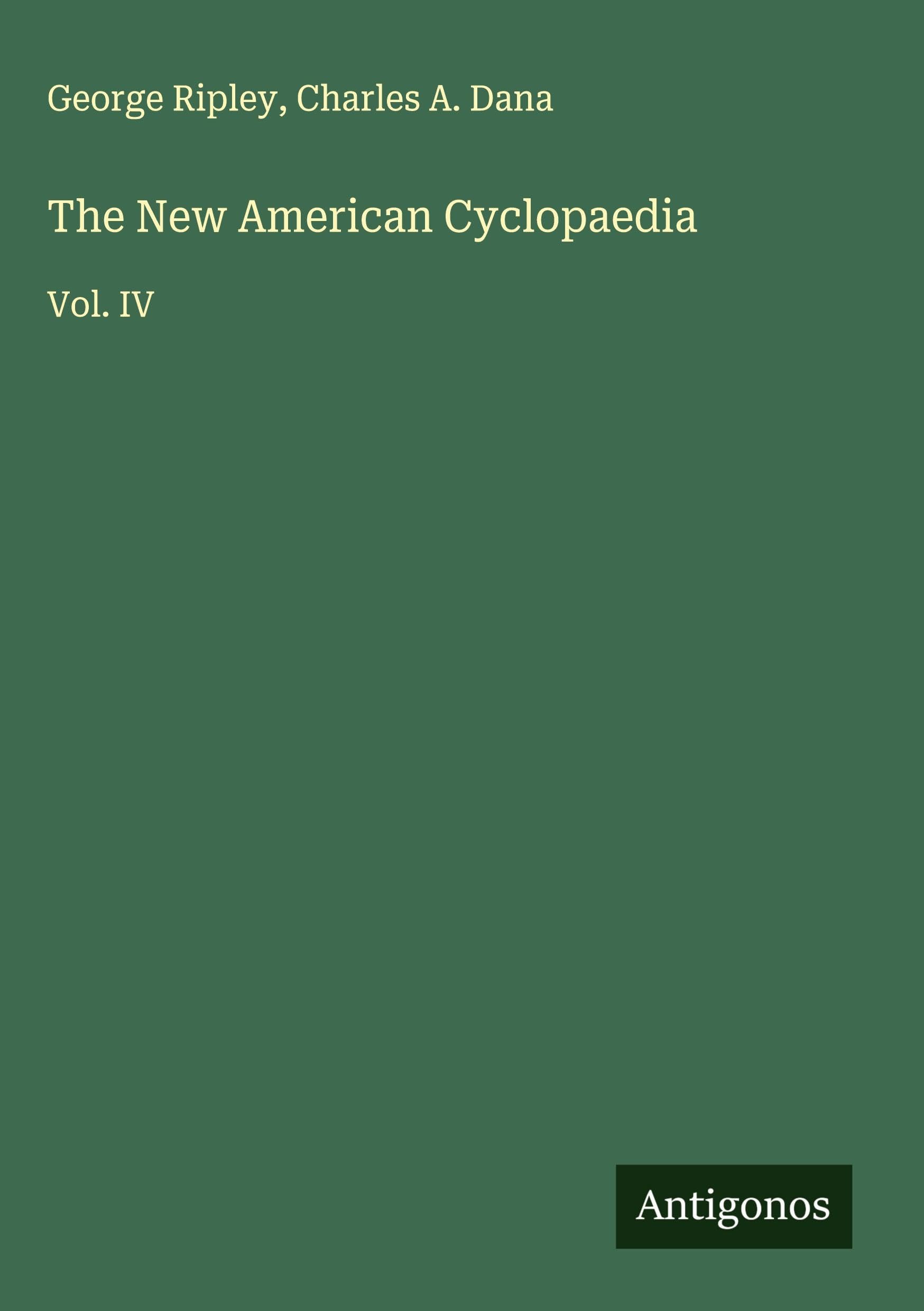 The New American Cyclopaedia Classics
