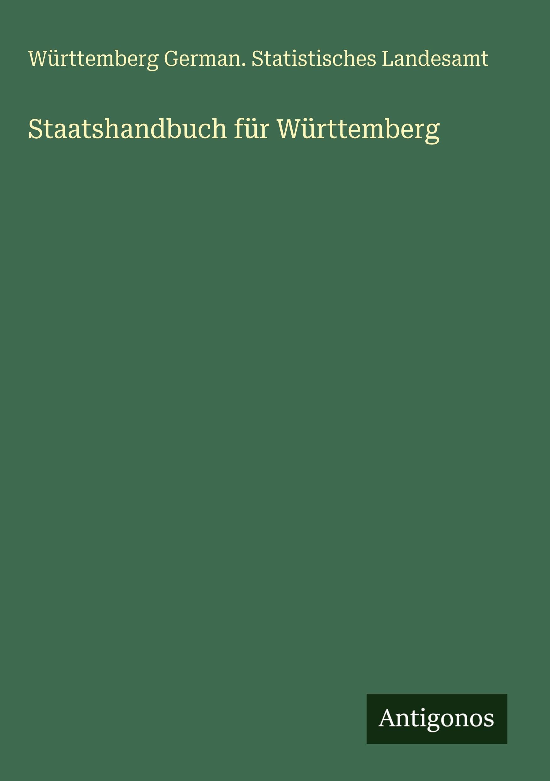 Staatshandbuch für Württemberg Classics