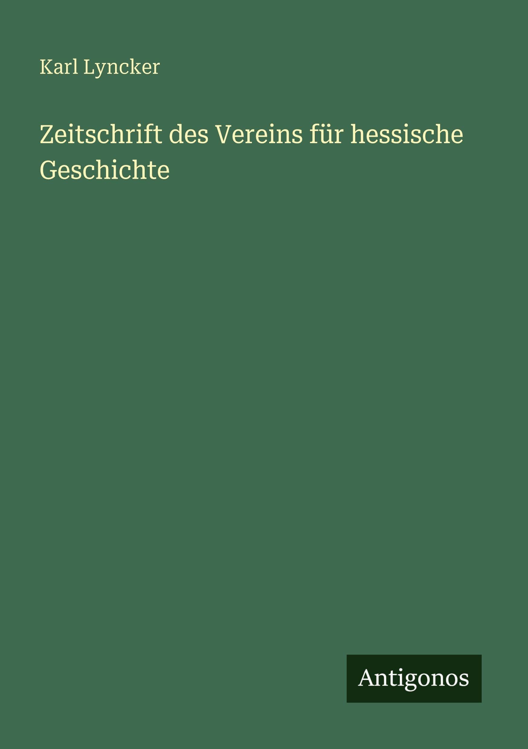 Zeitschrift des Vereins für hessische Geschichte Contemporary literature