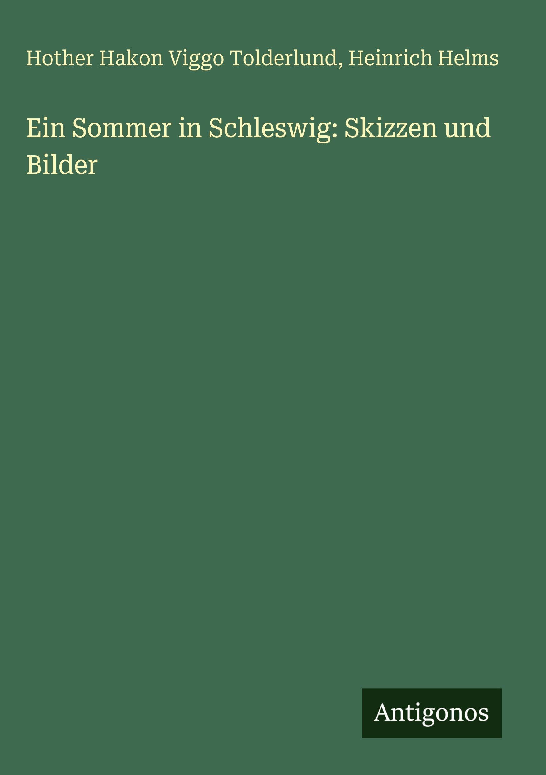 Ein Sommer in Schleswig: Skizzen und Bilder Contemporary literature