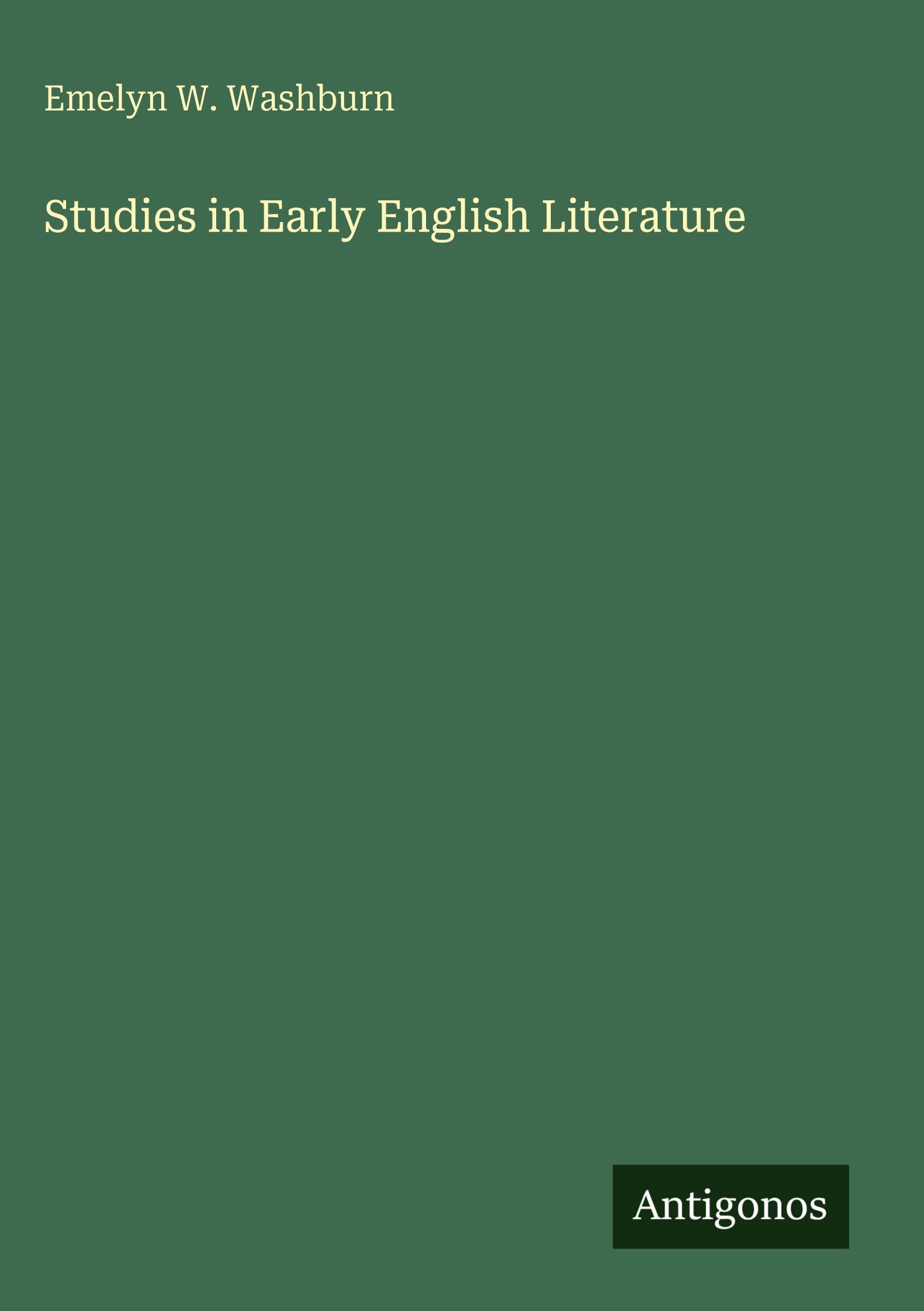 Studies in Early English Literature Classics