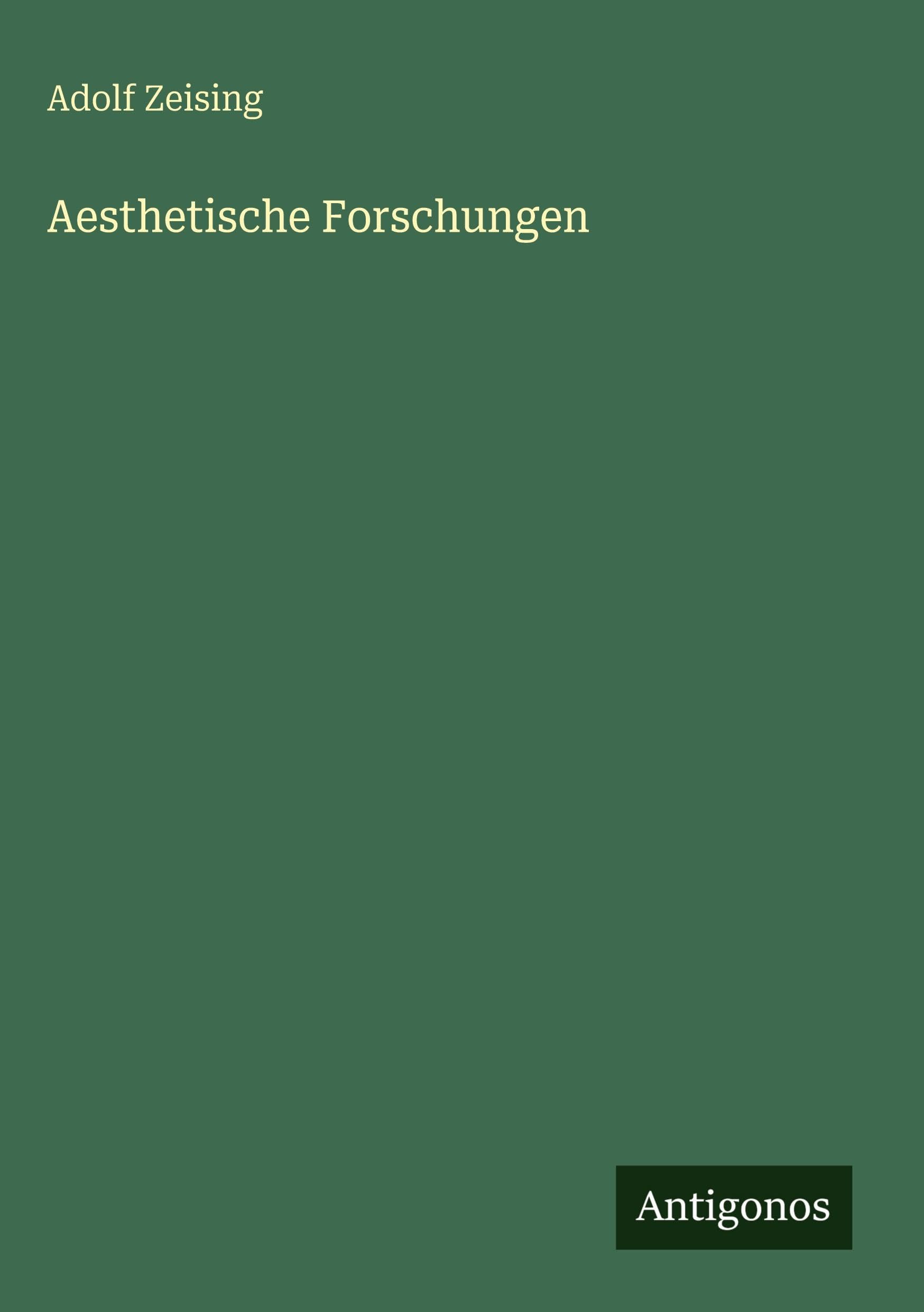 Aesthetische Forschungen Contemporary literature