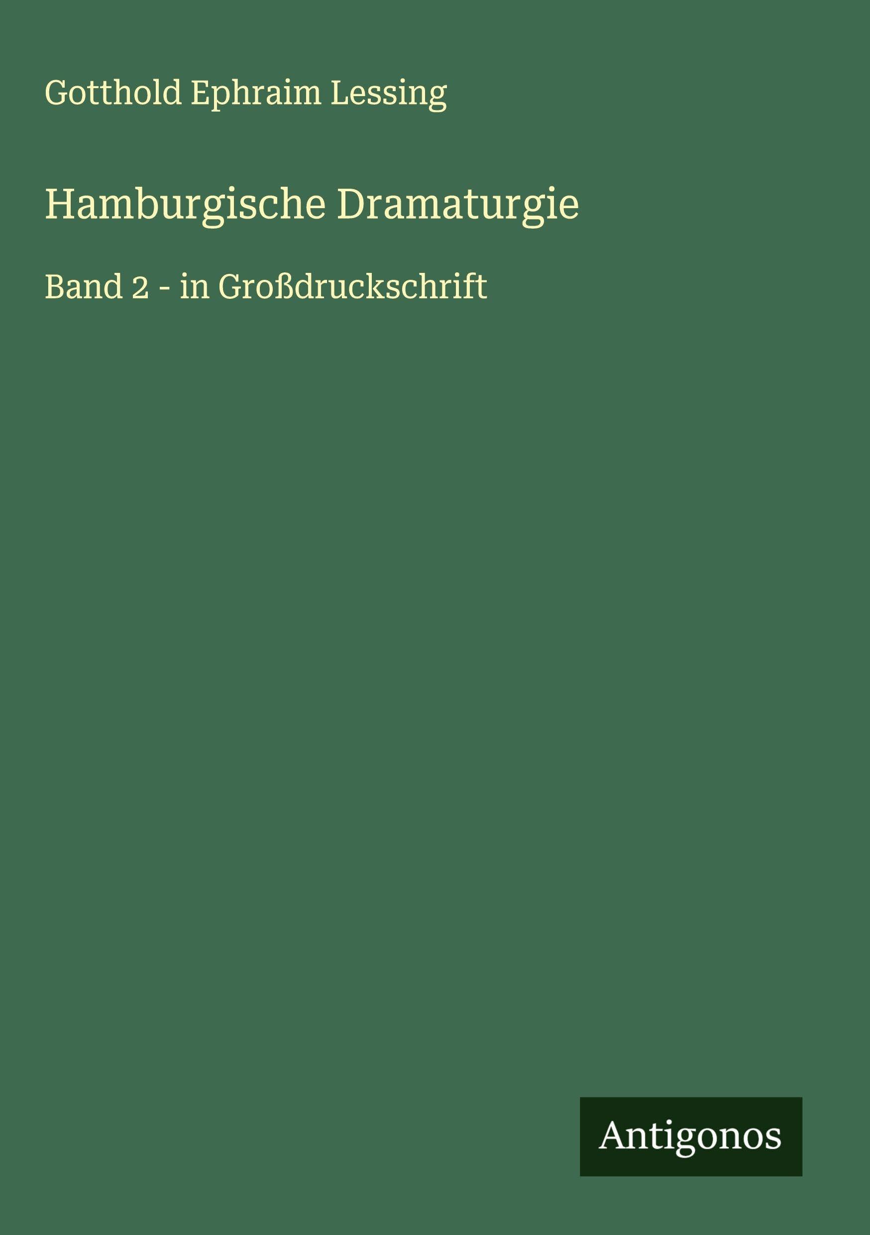 Hamburgische Dramaturgie Classics